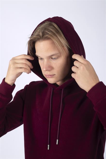 Zebrar Erkek Sweatshırt Bordo