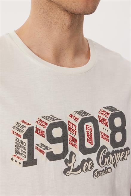 Zeta Erkek %100 Pamuk O Yaka T-Shirt Beyaz