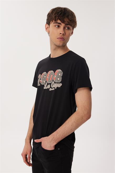 Zeta Erkek %100 Pamuk O Yaka T-Shirt Siyah
