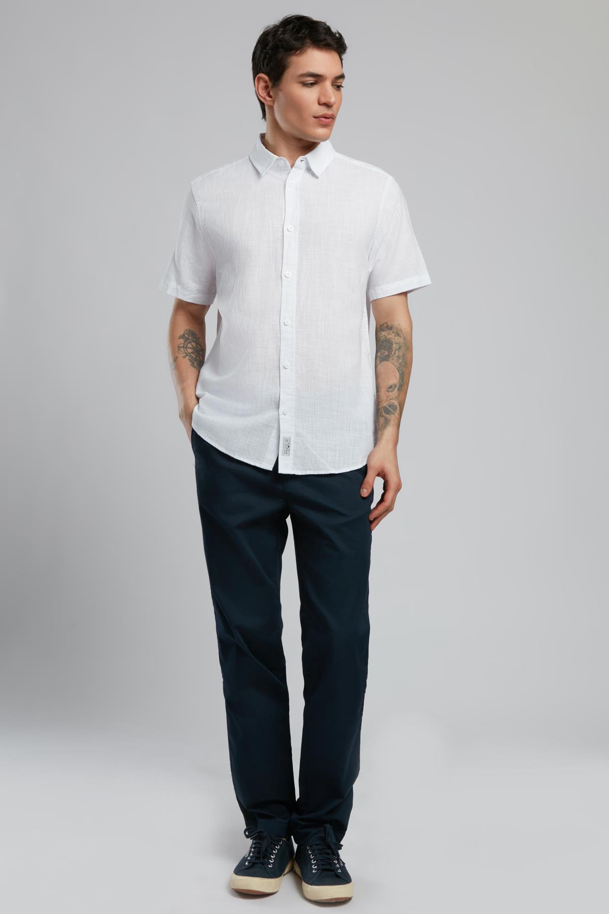 Andre Erkek K.Kol Dokuma Gömlek