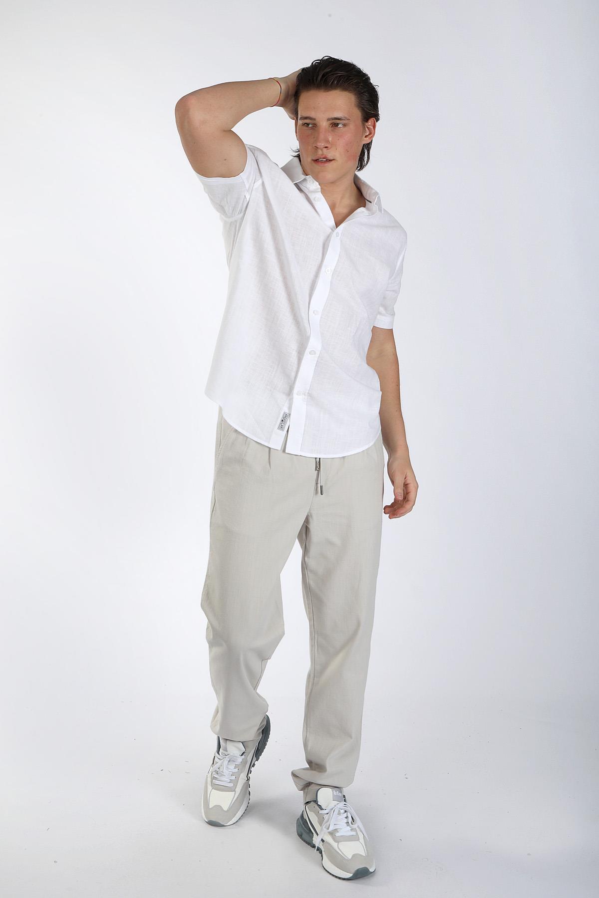 ANDRE ERKEK K.KOL DOKUMA GÖMLEK