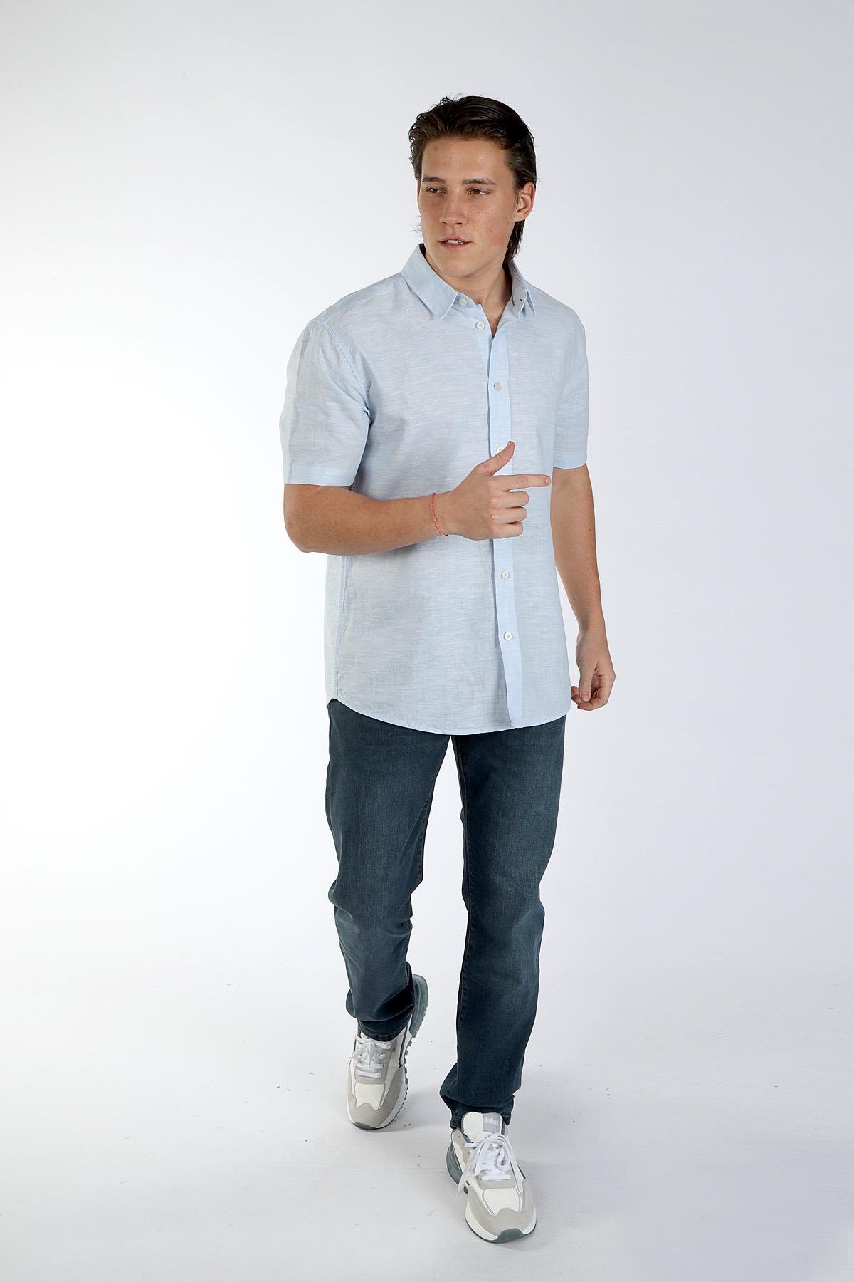 ANDRE ERKEK K.KOL DOKUMA GÖMLEK