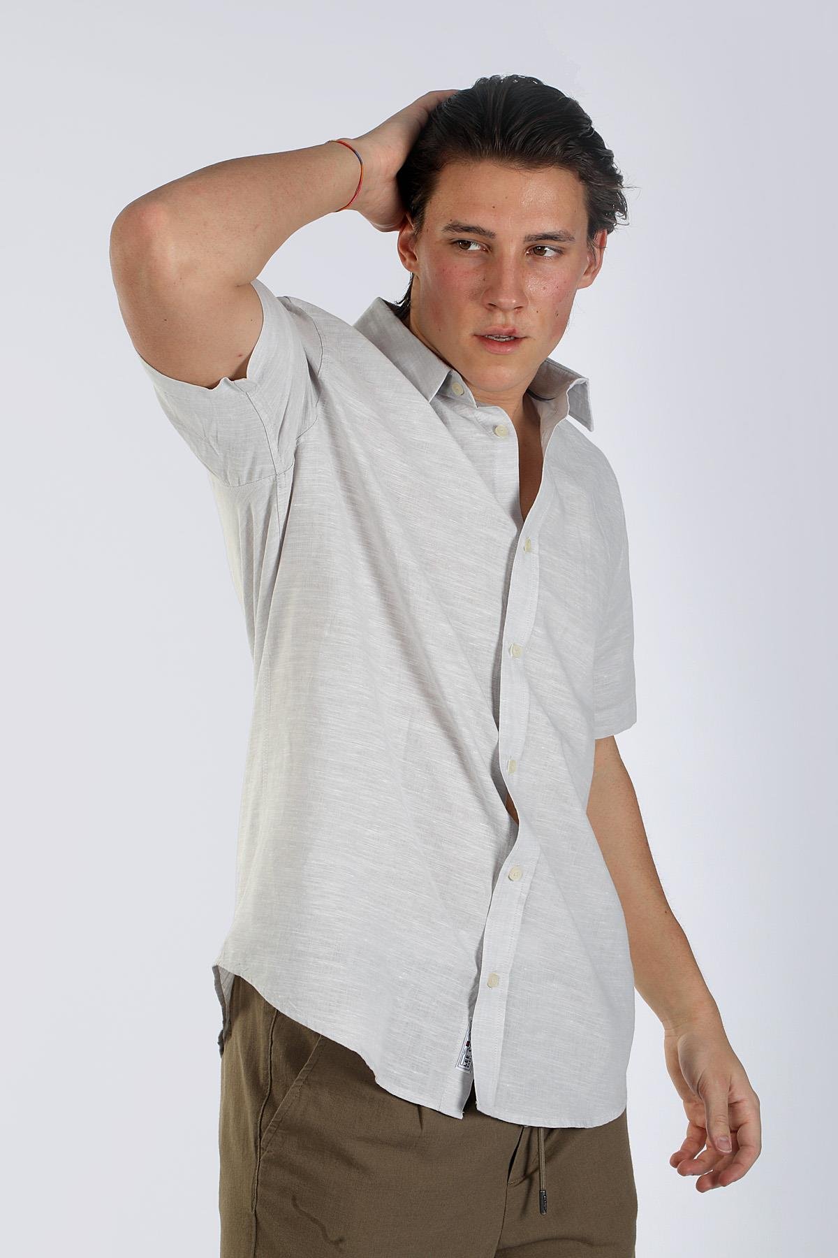 ANDRE ERKEK K.KOL DOKUMA GÖMLEK