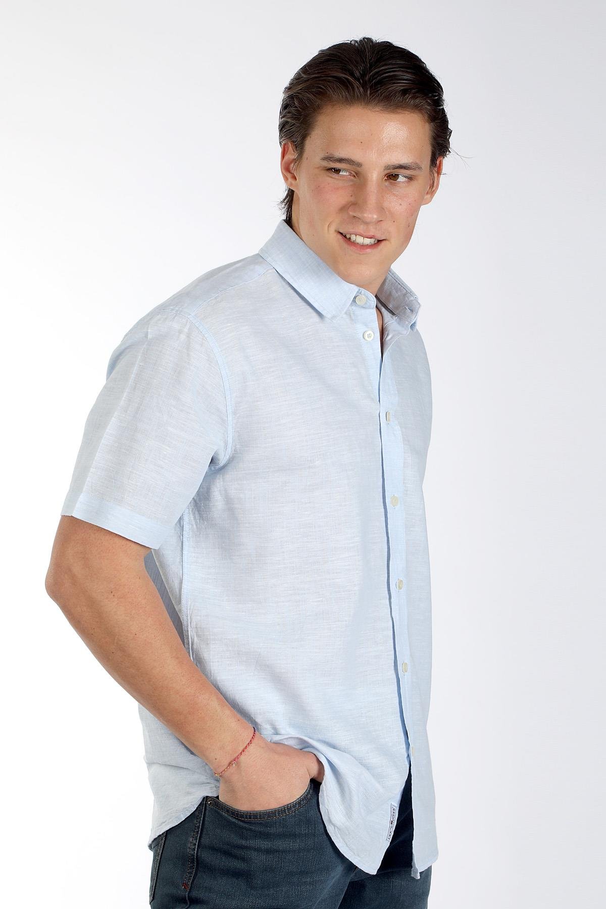 ANDRE ERKEK K.KOL DOKUMA GÖMLEK