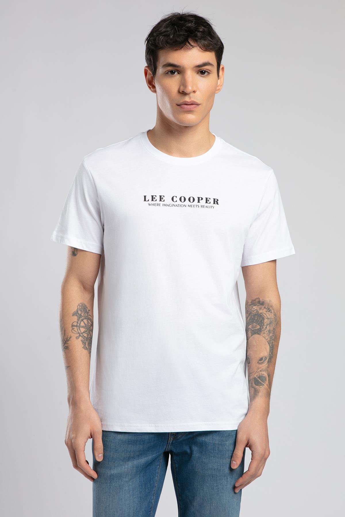 Antonia Erkek %100 Pamuk O Yaka T-Shirt Beyaz