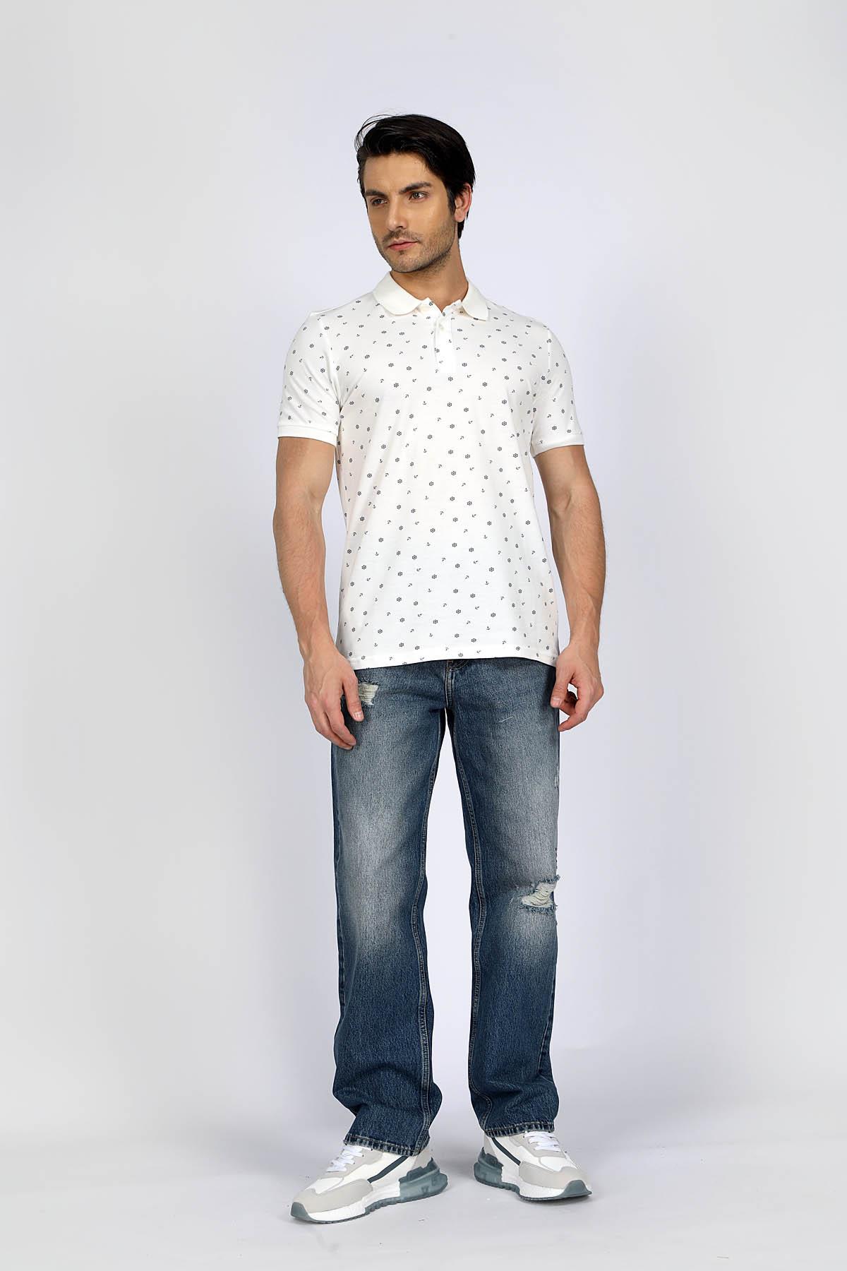 Baggy Erkek Jean Pantolon Mıd Blue