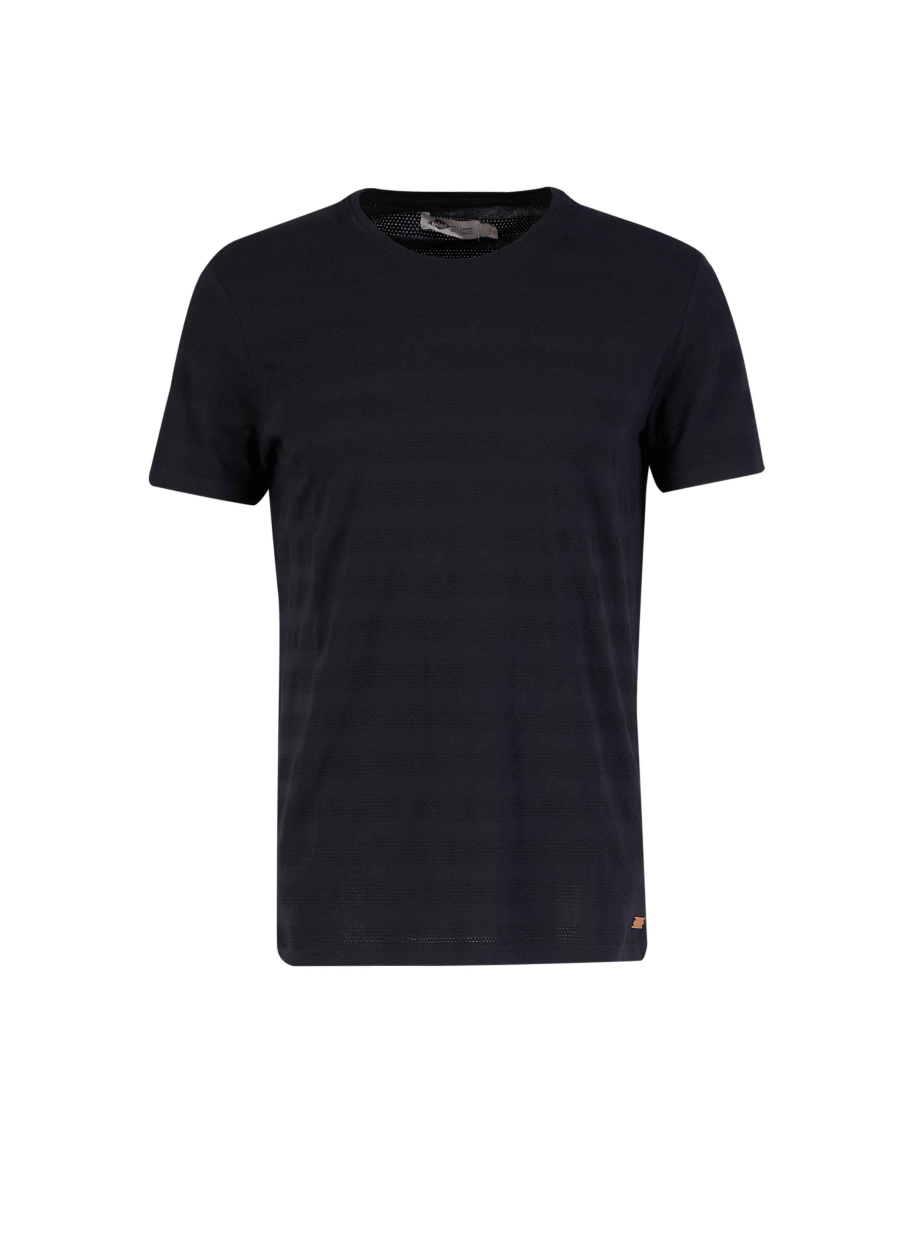 Baines Erkek Bisiklet Yaka T-Shirt Siyah