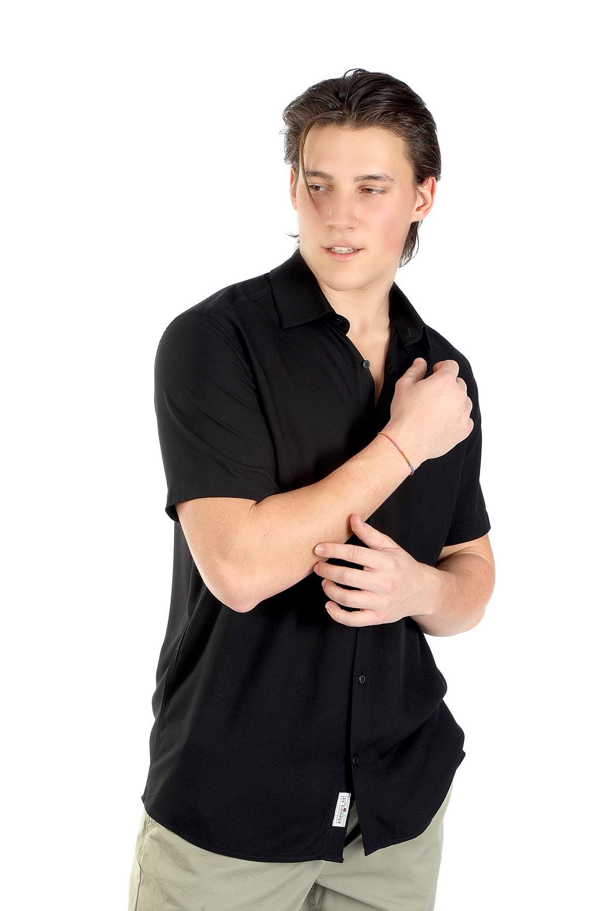 BASICES ERKEK K.KOL DOKUMA GÖMLEK