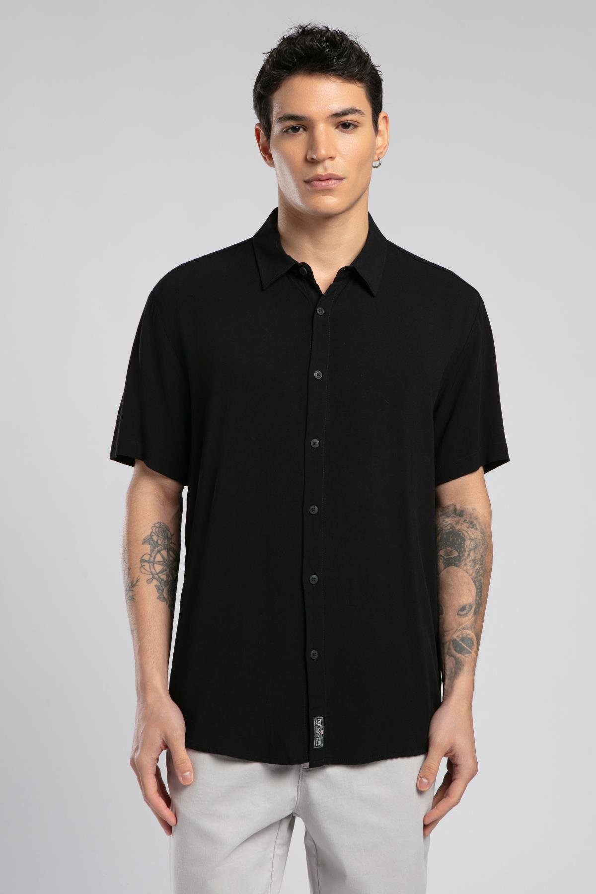 Basices Erkek Uzun Kol Dokuma Gömlek