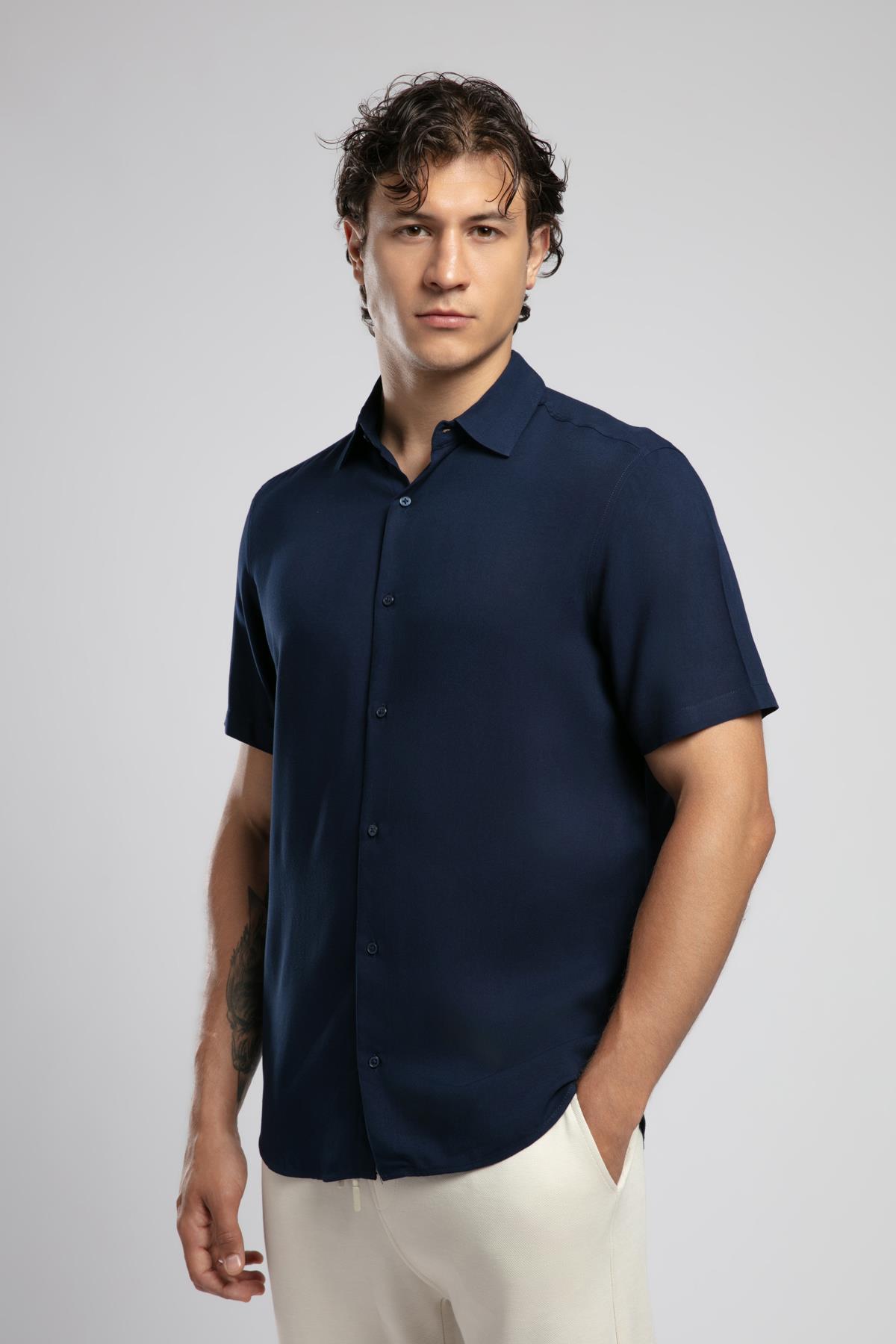 Basices Erkek Uzun Kol Dokuma Gömlek