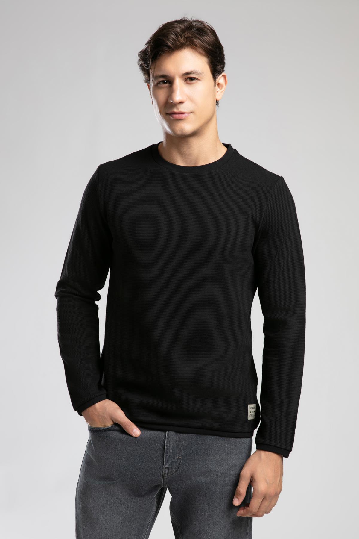 Ben Erkek O Yaka Sweatshirt Siyah