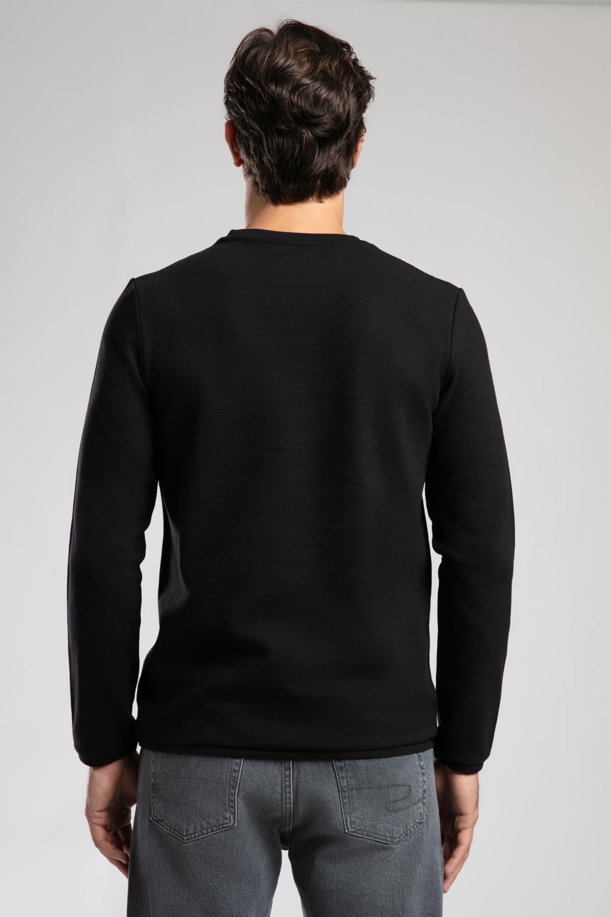 Ben Erkek O Yaka Sweatshirt Siyah