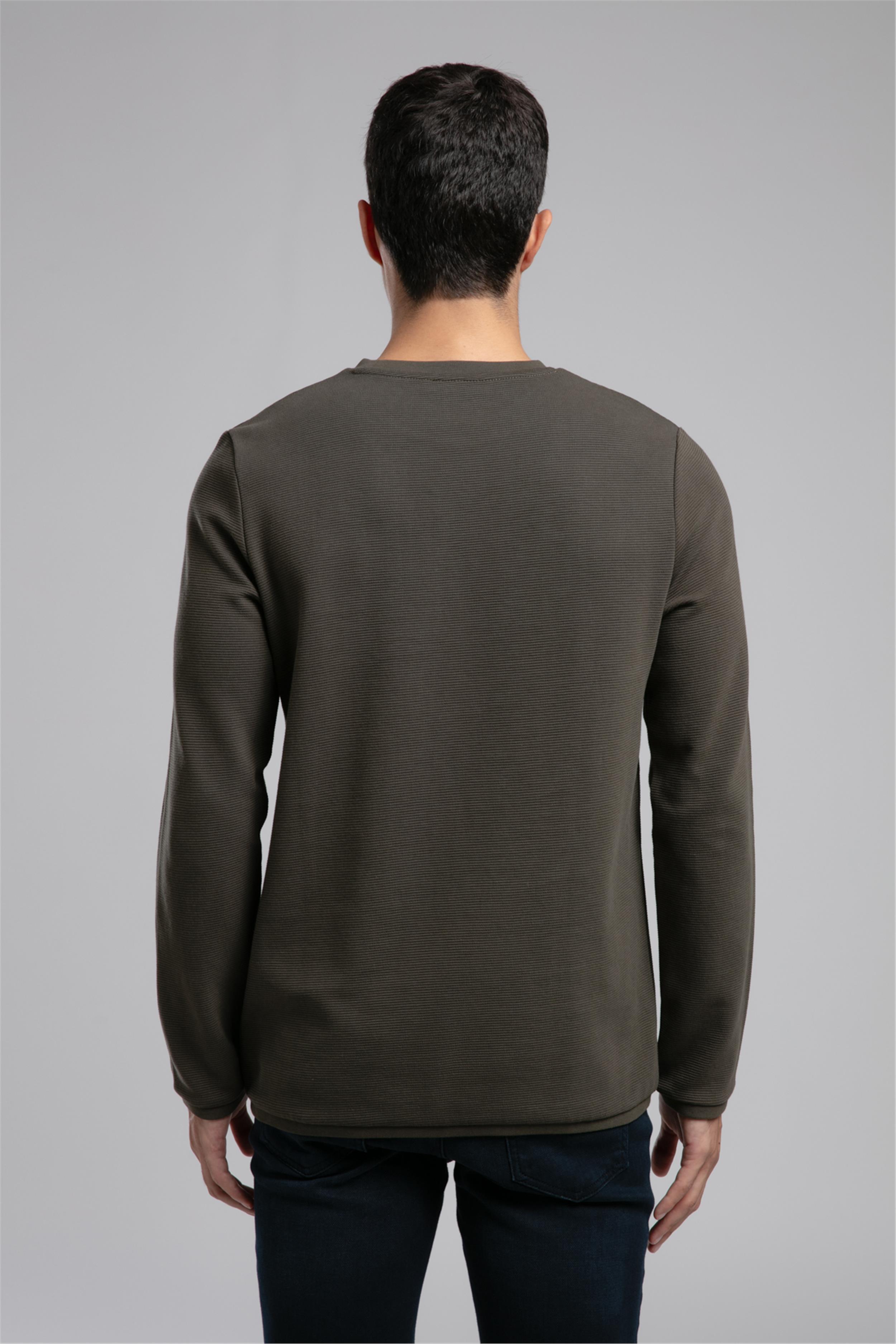 Ben Erkek O Yaka Sweatshirt Haki
