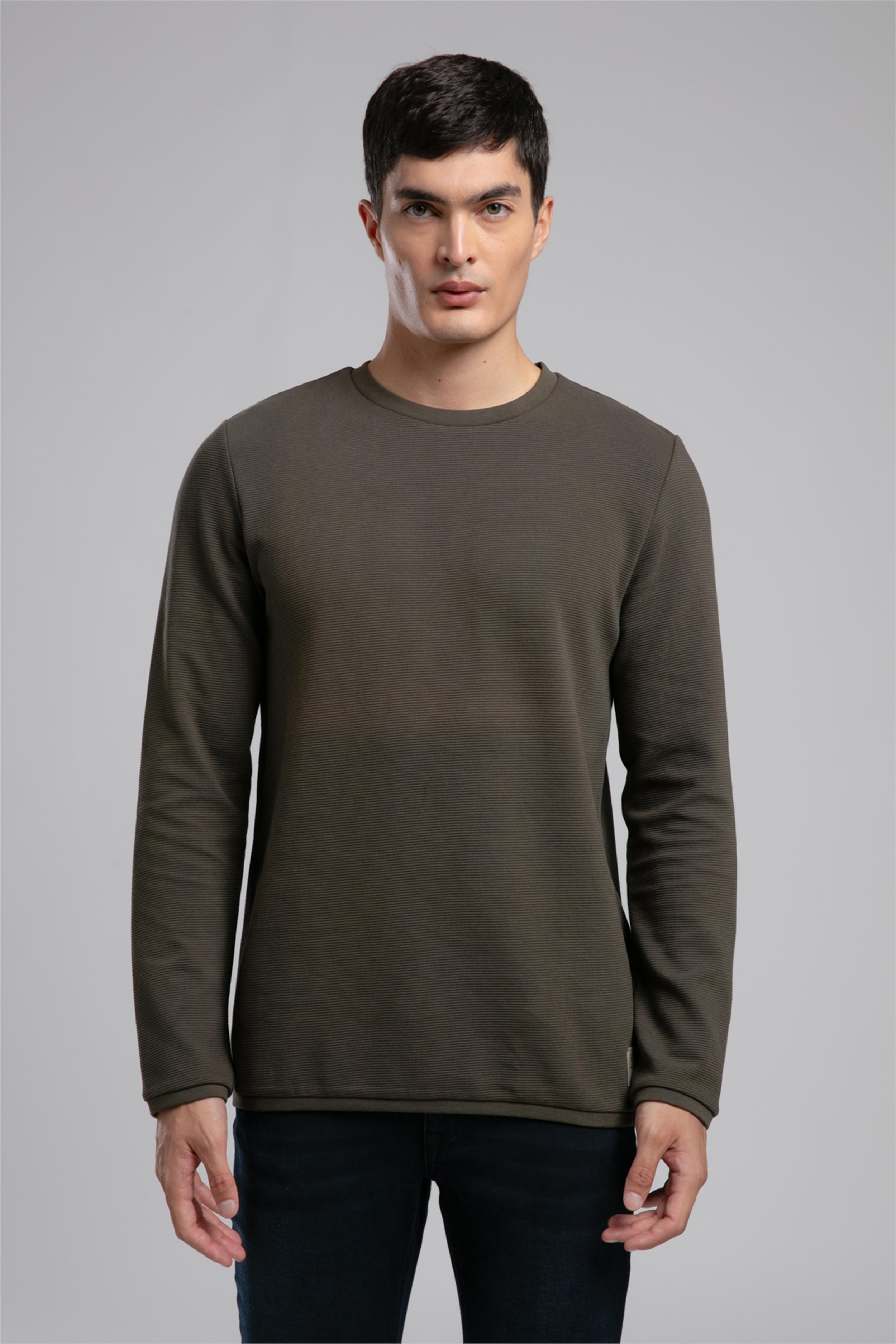 Ben Erkek O Yaka Sweatshirt Haki