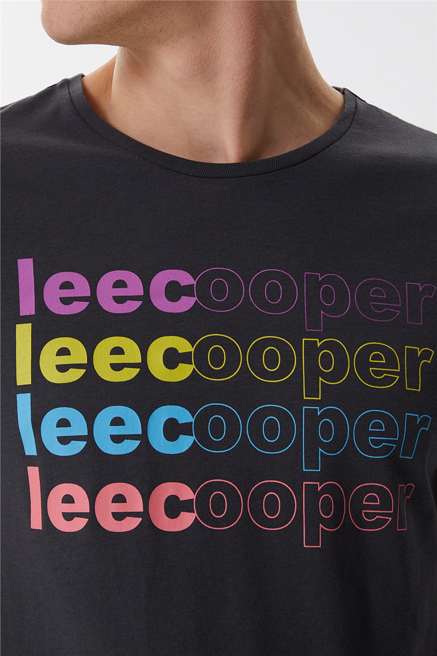 Lee Cooper Bert Erkek Bisiklet Yaka T-Shirt Antrasit. 5 Lee Cooper Bert Erkek Bisiklet Yaka T-Shirt Antrasit. 5