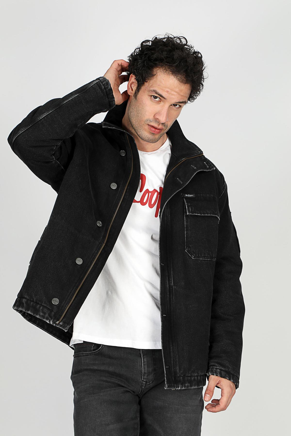 British 1 Erkek %100 Pamuk Jean Ceket - Lee Cooper Türkiye