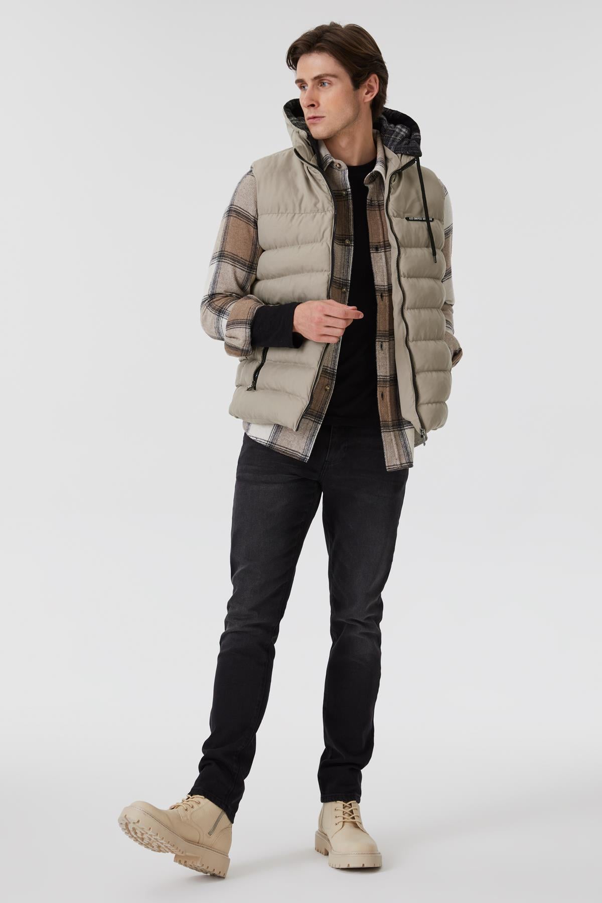 Caspıan Erkek Yelek Taş 