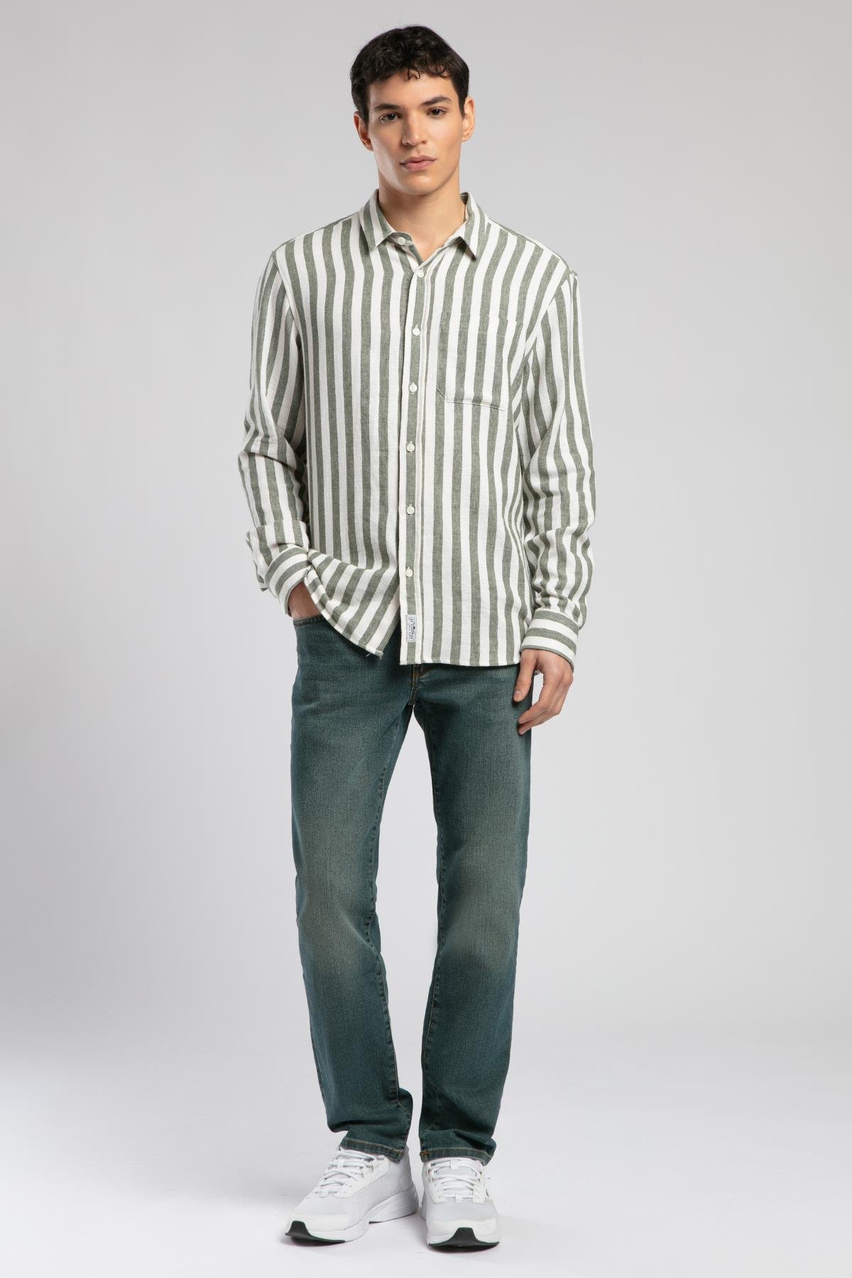 Cızjo Erkek U.Kol Dokuma Gömlek