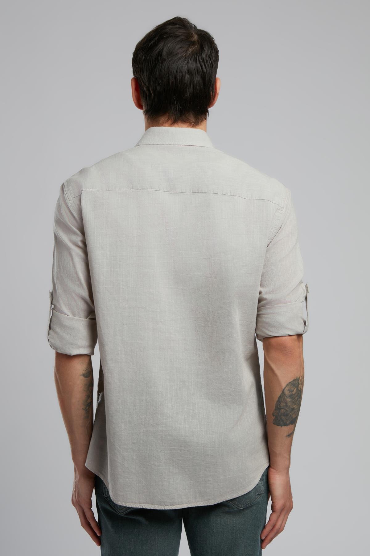 Darell Erkek U.Kol Dokuma Gömlek