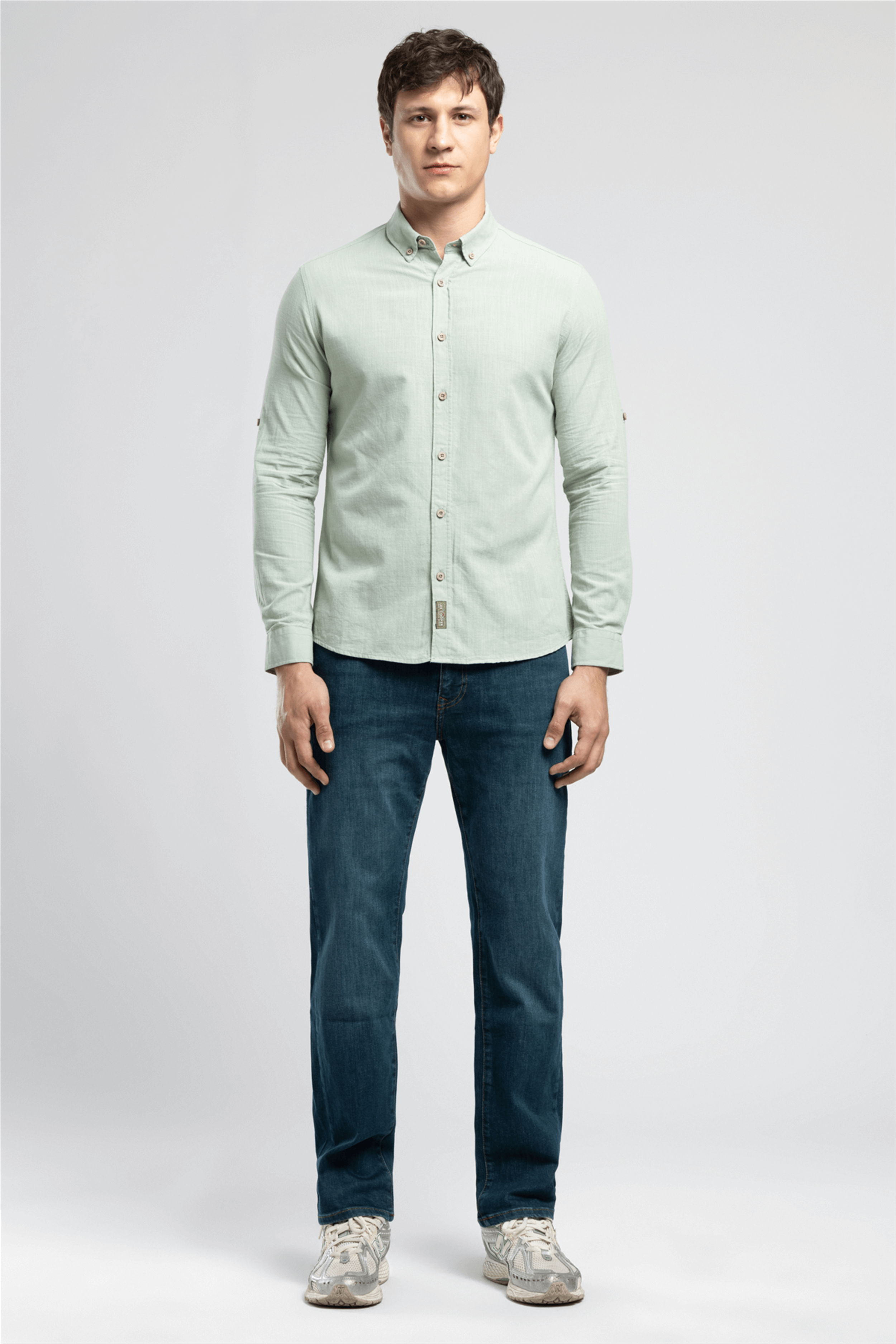 DARELL ERKEK U.KOL DOKUMA GÖMLEK