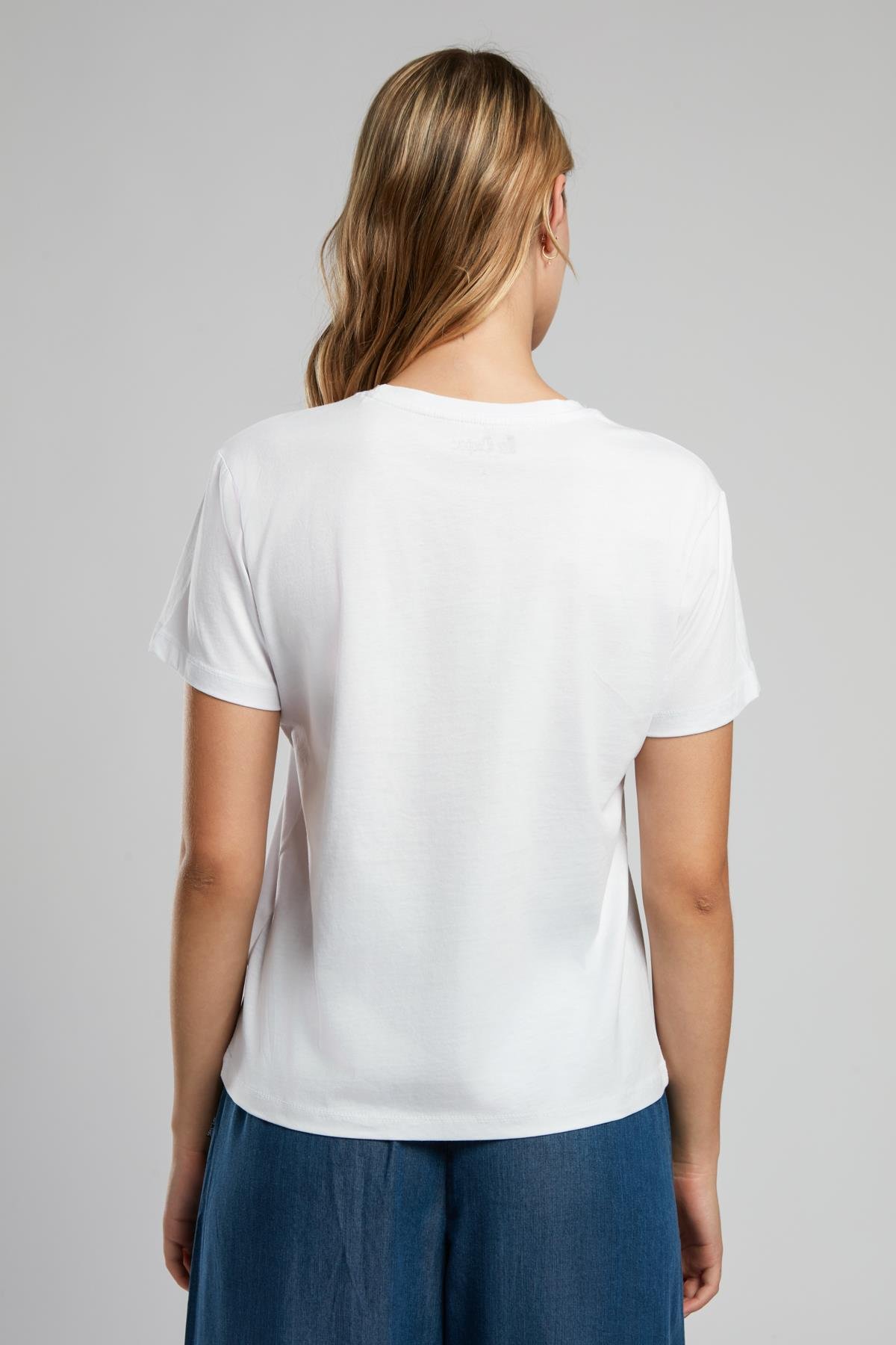 Digital Kadın O Yaka T-Shirt