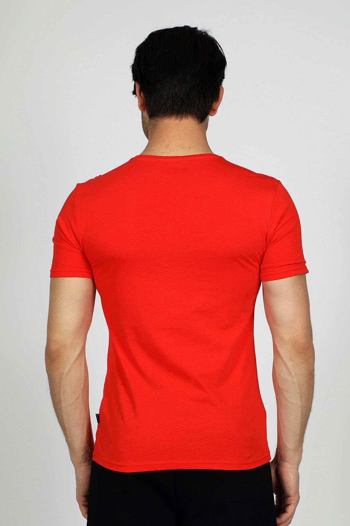 Dıvıded Erkek O Yaka T-Shırt Kırmızı