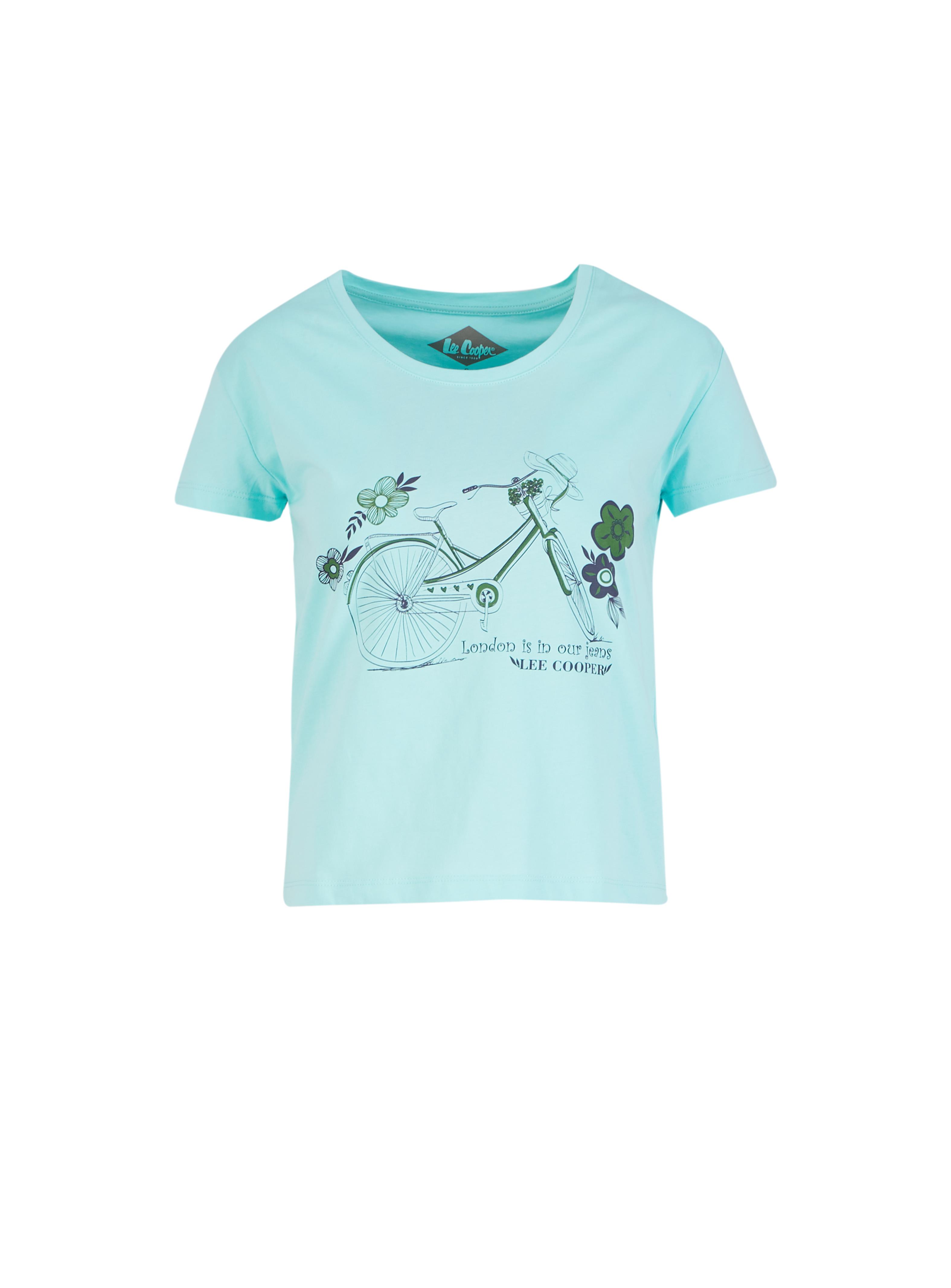 Dollie Kadın Bisiklet Yaka T-Shirt Mint