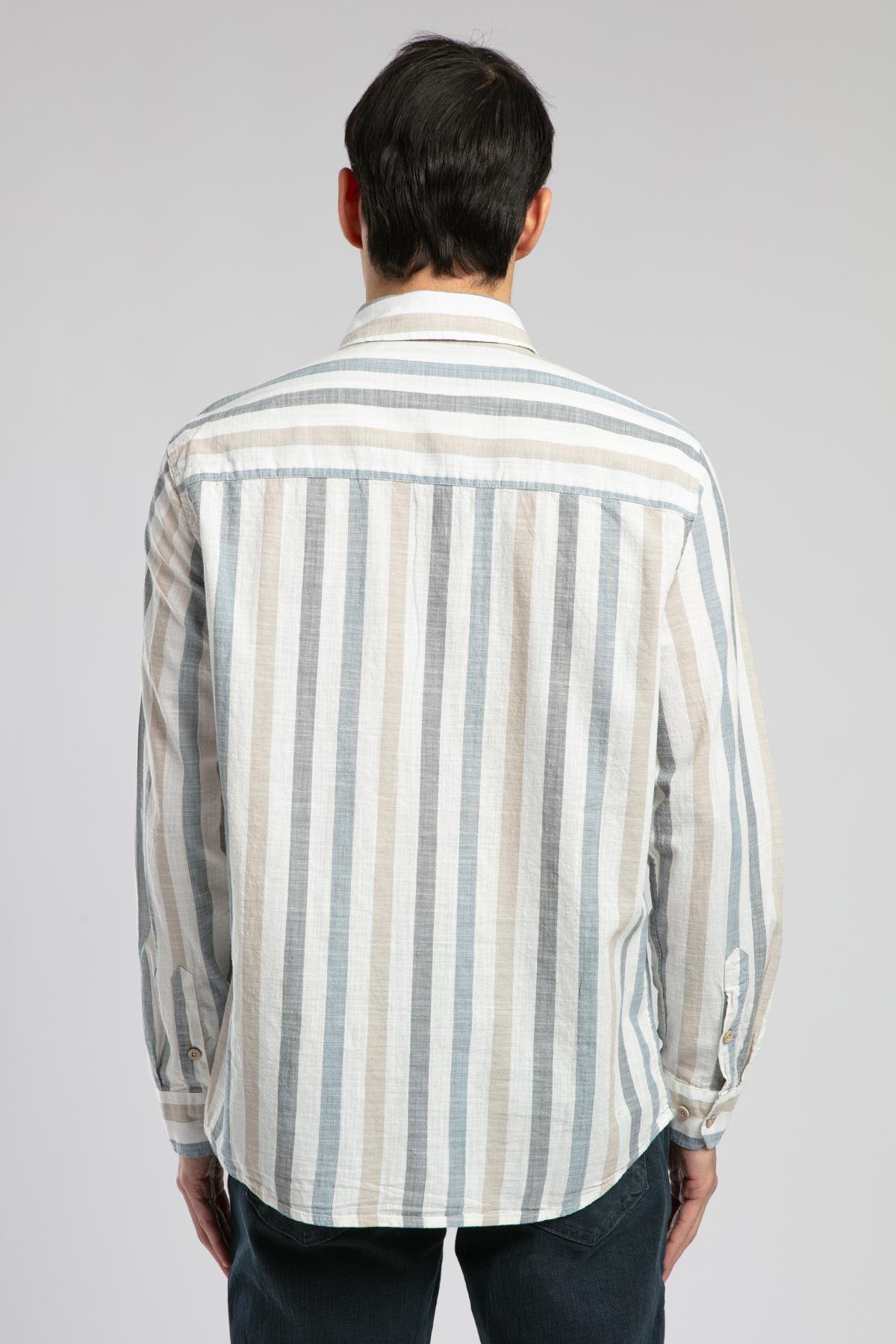 Drake Erkek U.Kol Dokuma Gömlek