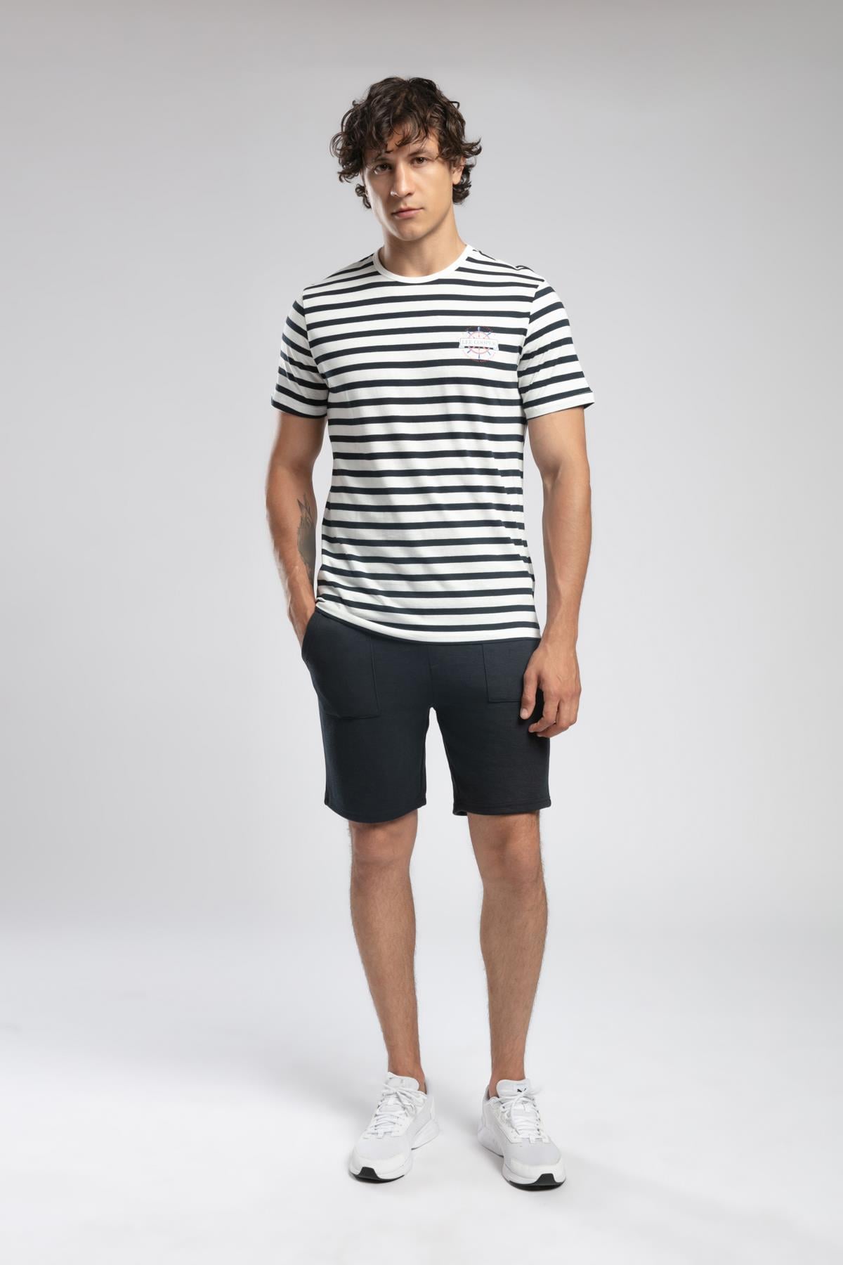 EDDY Erkek %100 Pamuk O YAKA T-SHIRT