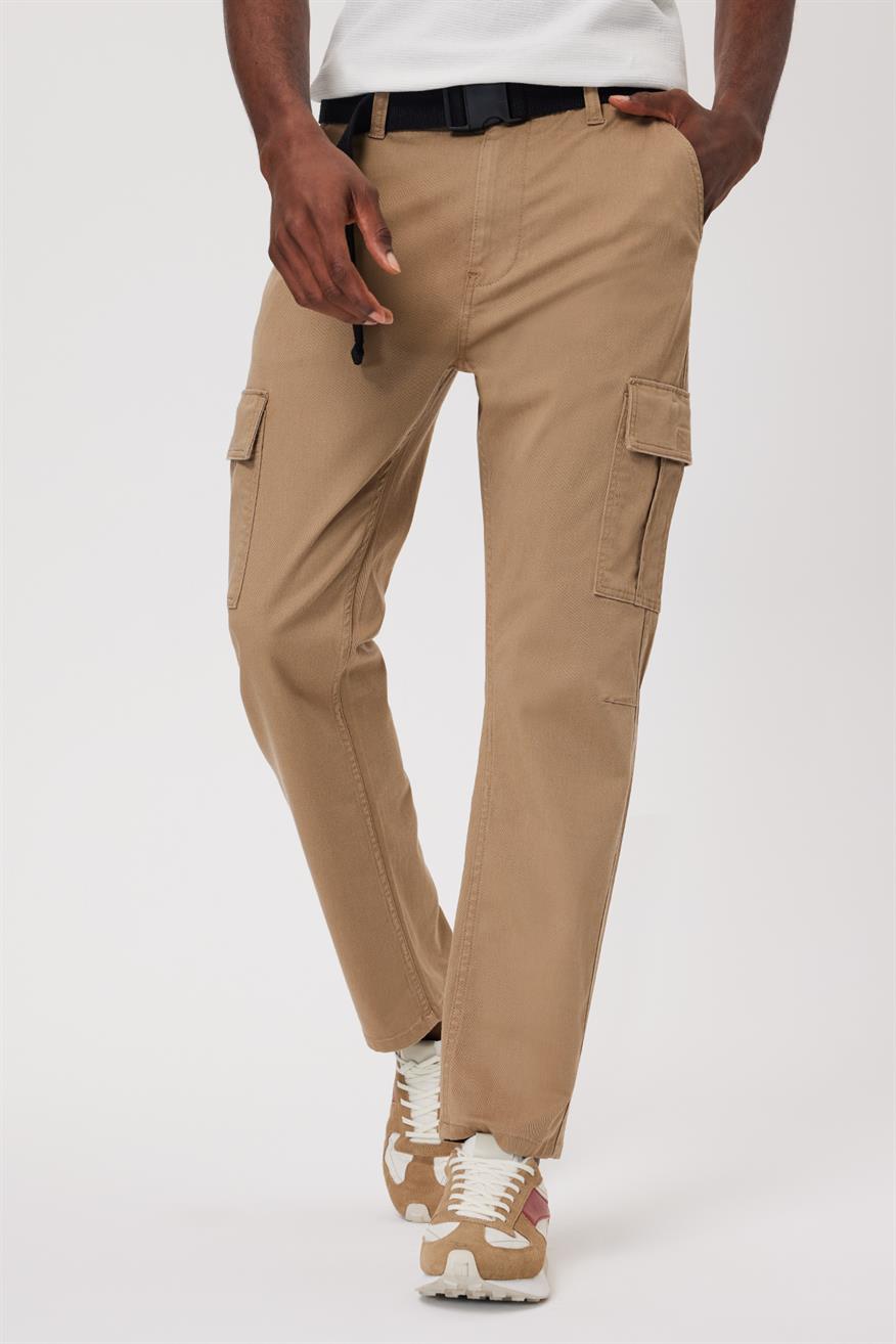 Faır 1 Erkek Dokuma Pantolon Bej