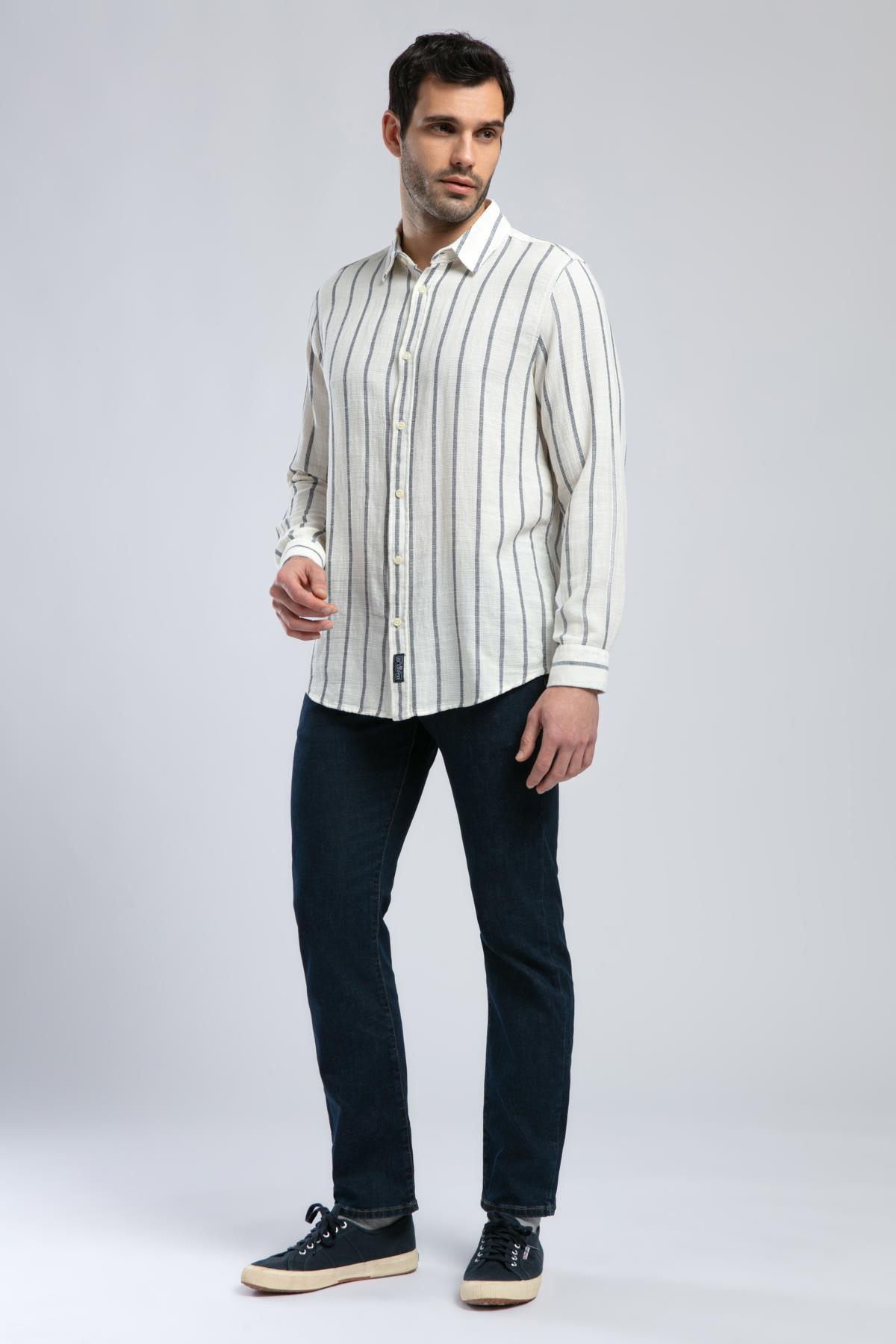 Fane Erkek U.Kol Dokuma Gömlek