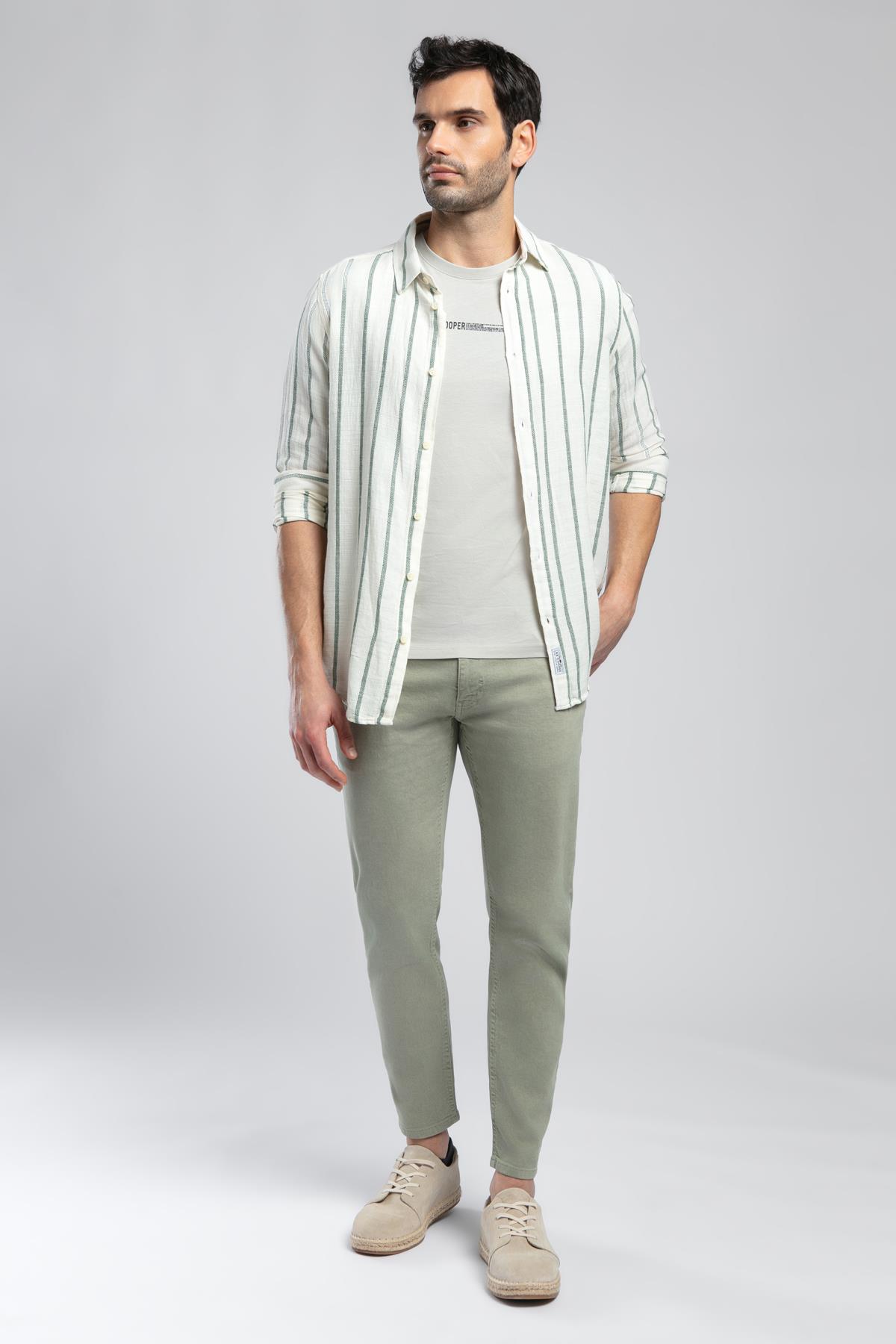 Fane Erkek U.Kol Dokuma Gömlek