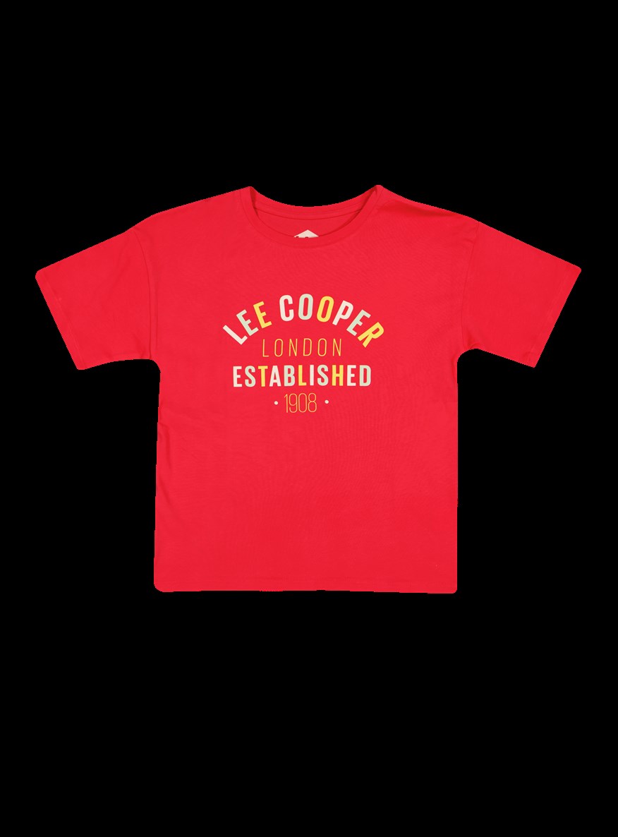 Lee Cooper Fault Erkek Çocuk Bisiklet Yaka T-Shirt Taş. 1