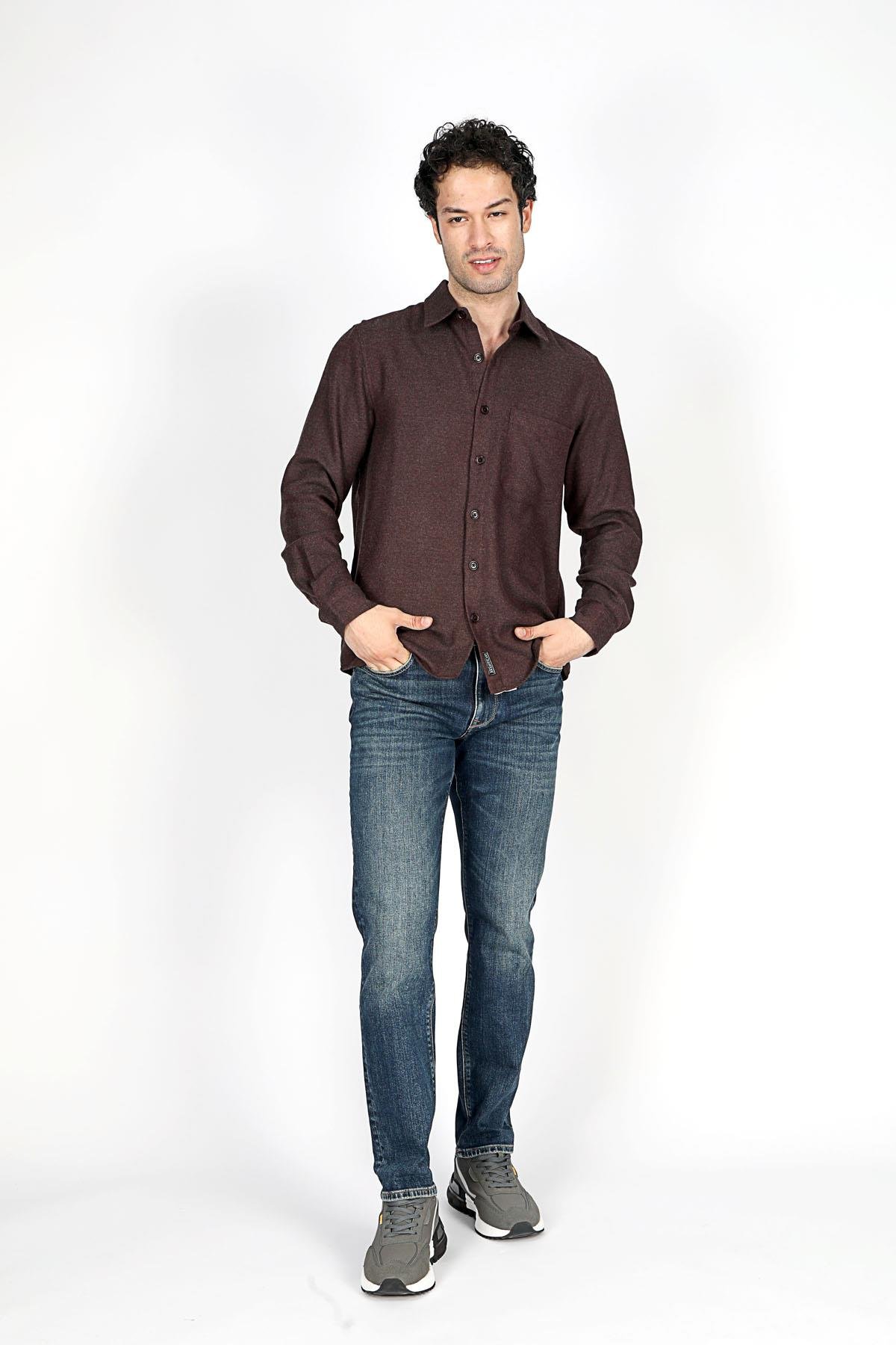 FRANCIS ERKEK DOKUMA U.KOL GÖMLEK