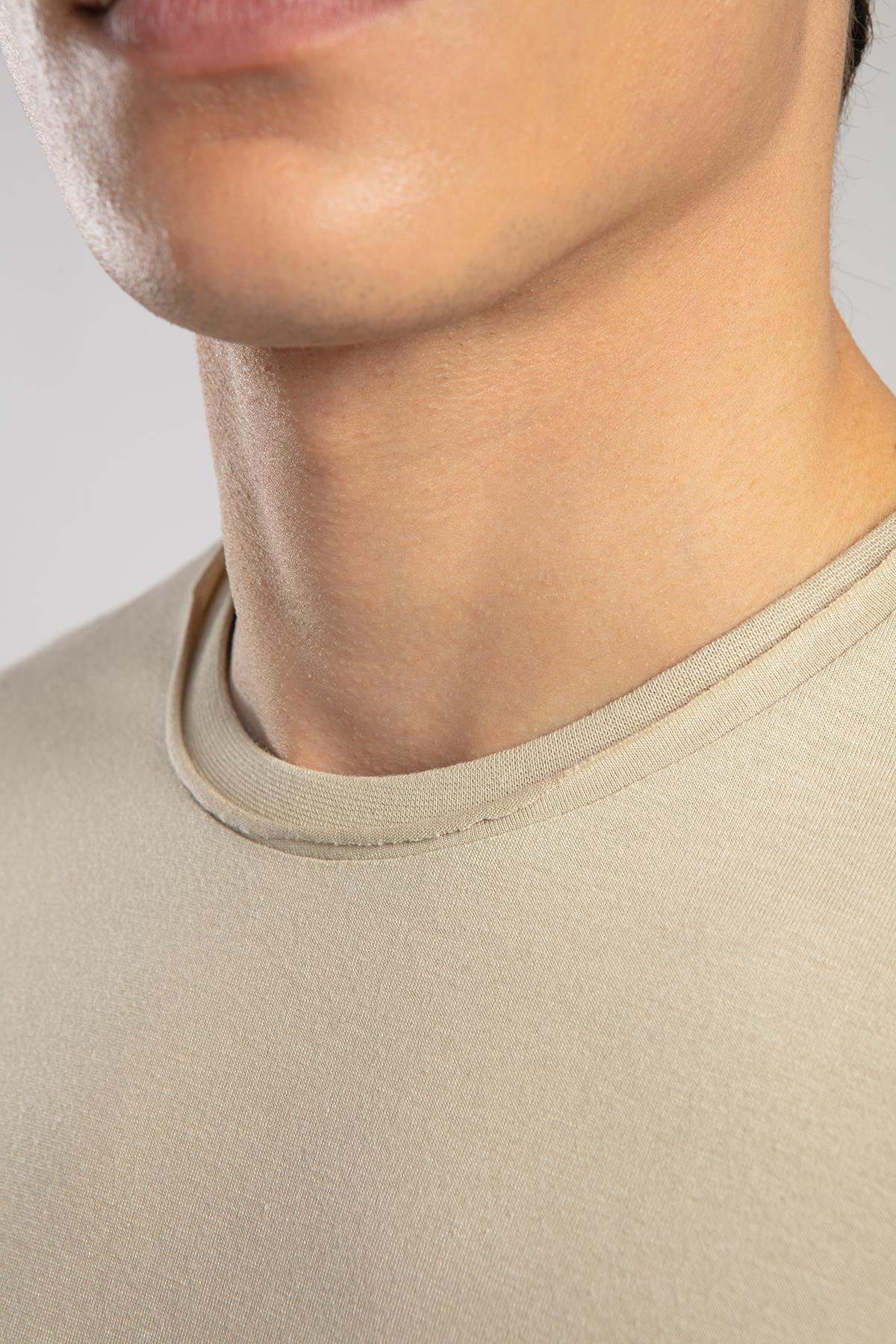 Gael Erkek O Yaka T-Shirt Bej