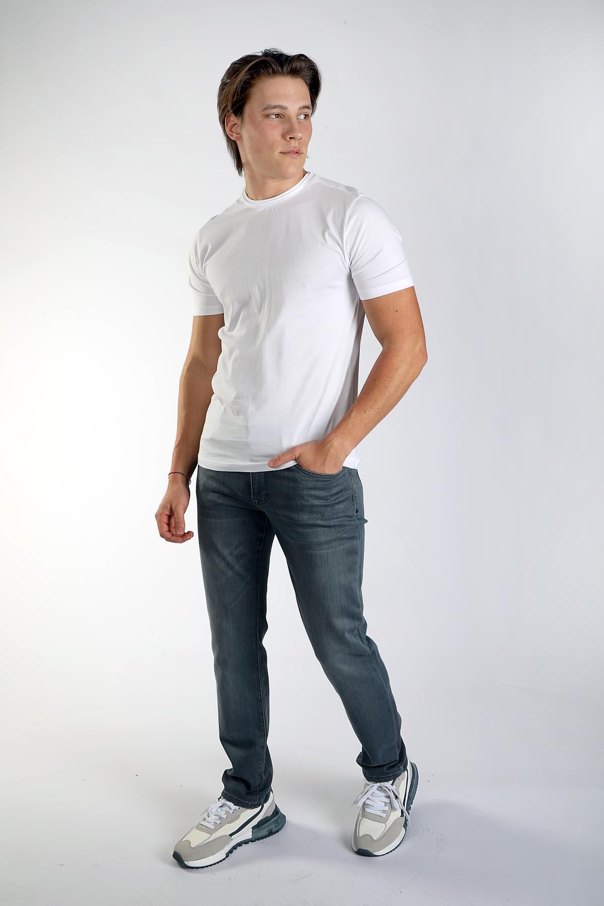 Gael Erkek O Yaka T-Shirt Beyaz