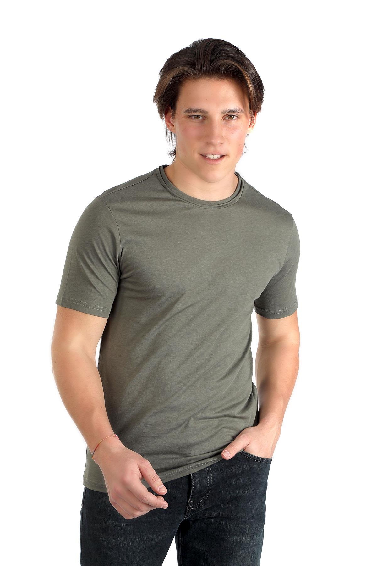 Gael Erkek O Yaka T-Shirt Haki