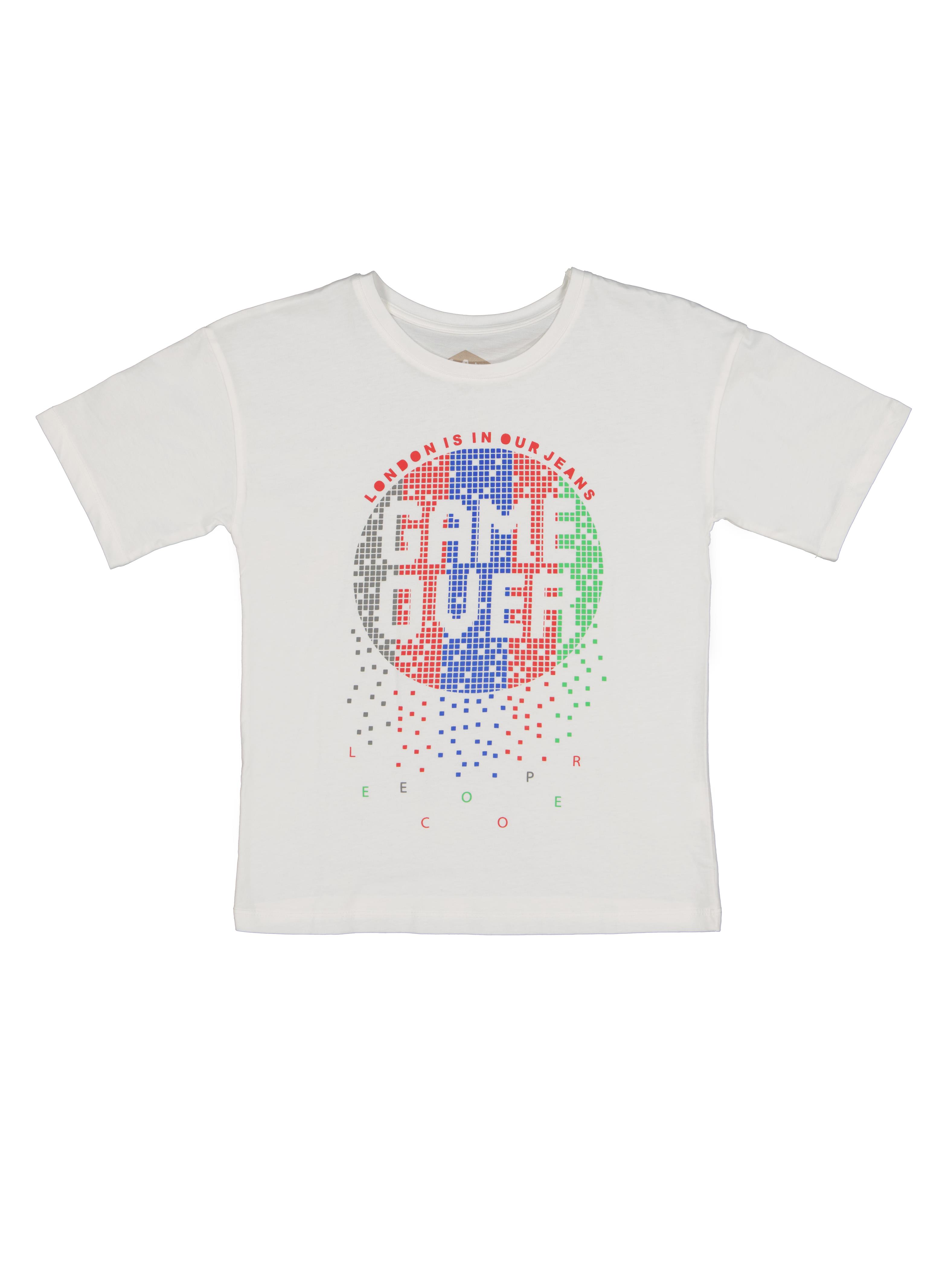 Game Over Erkek Çocuk Bisiklet Yaka T-Shirt Off White