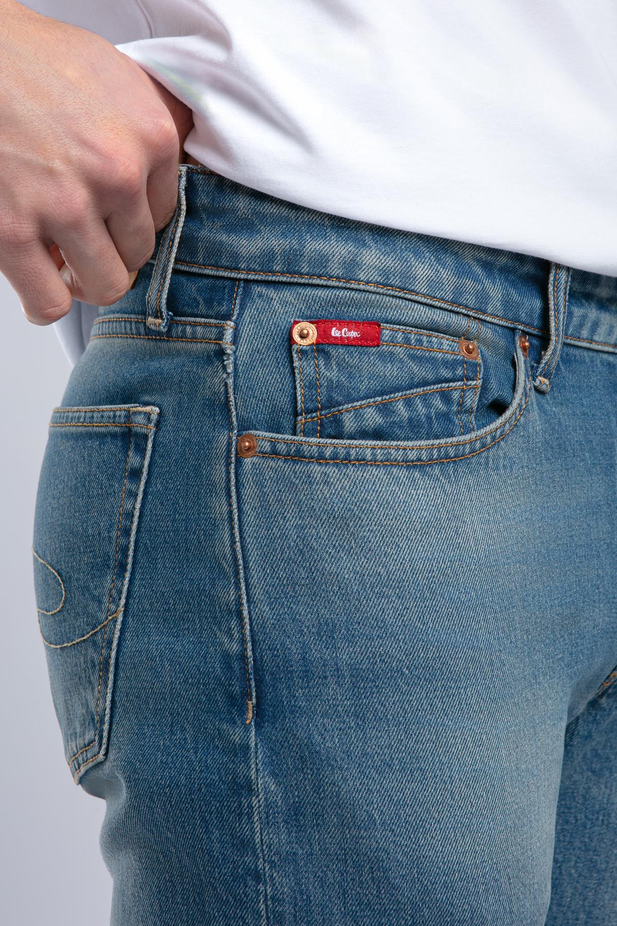 Harry Normal Bel Normal Kesim Düz Paça Mavi Erkek Jean Pantolon