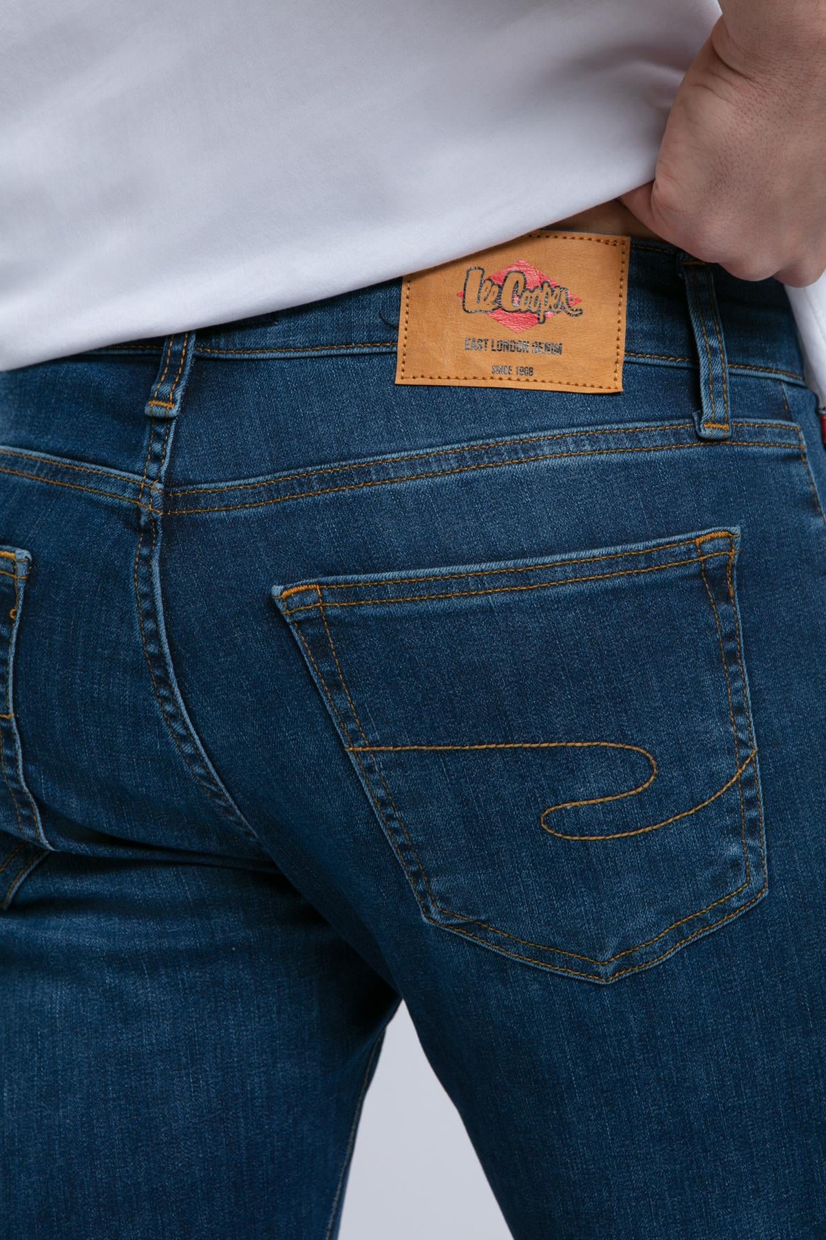 Harry Normal Bel Normal Kesim Düz Paça Mavi Erkek Jean Pantolon