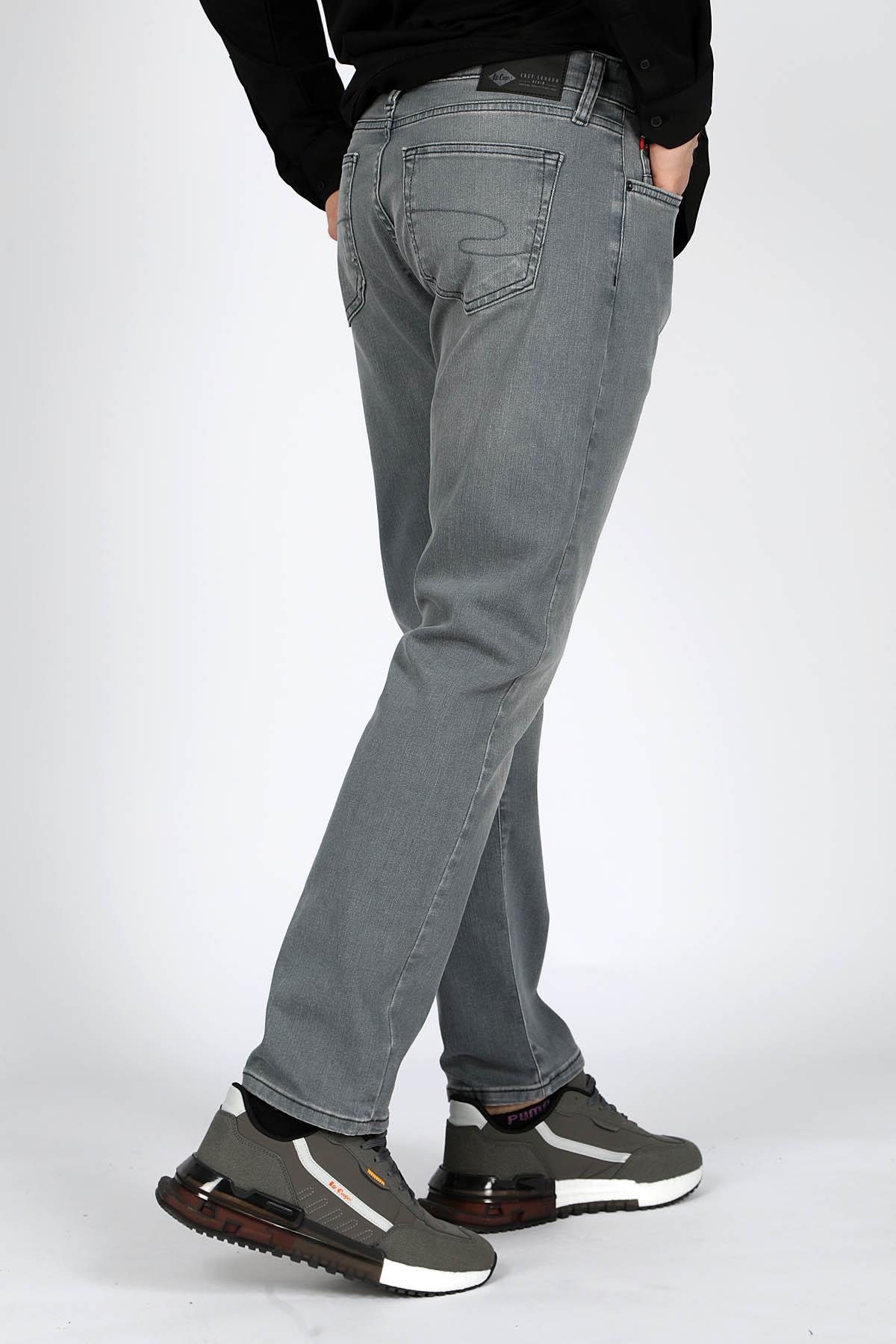Harry Normal Bel Normal Kesim Düz Paça Gri Erkek Jean Pantolon