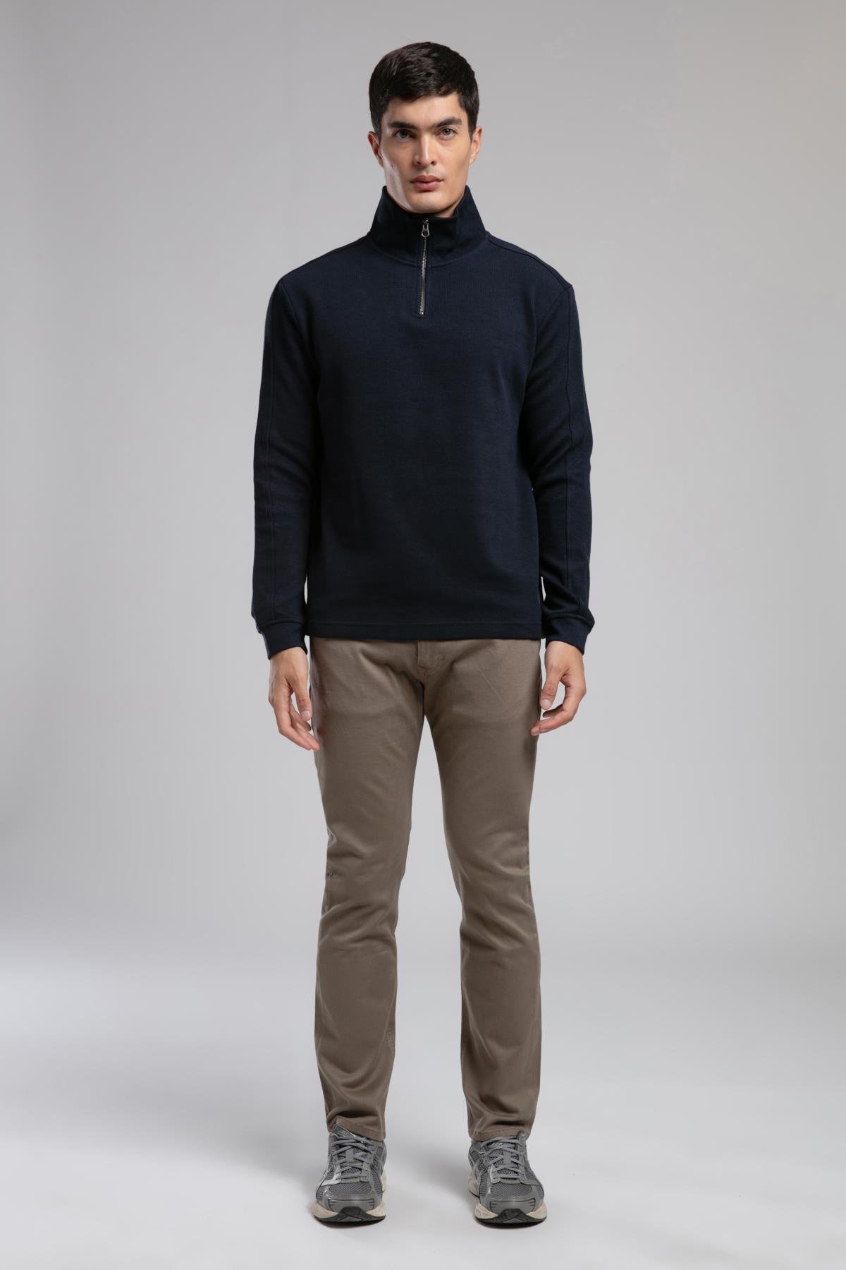 Harry Normal Bel Düz Kesim Düz Paça Bej Erkek Pantolon