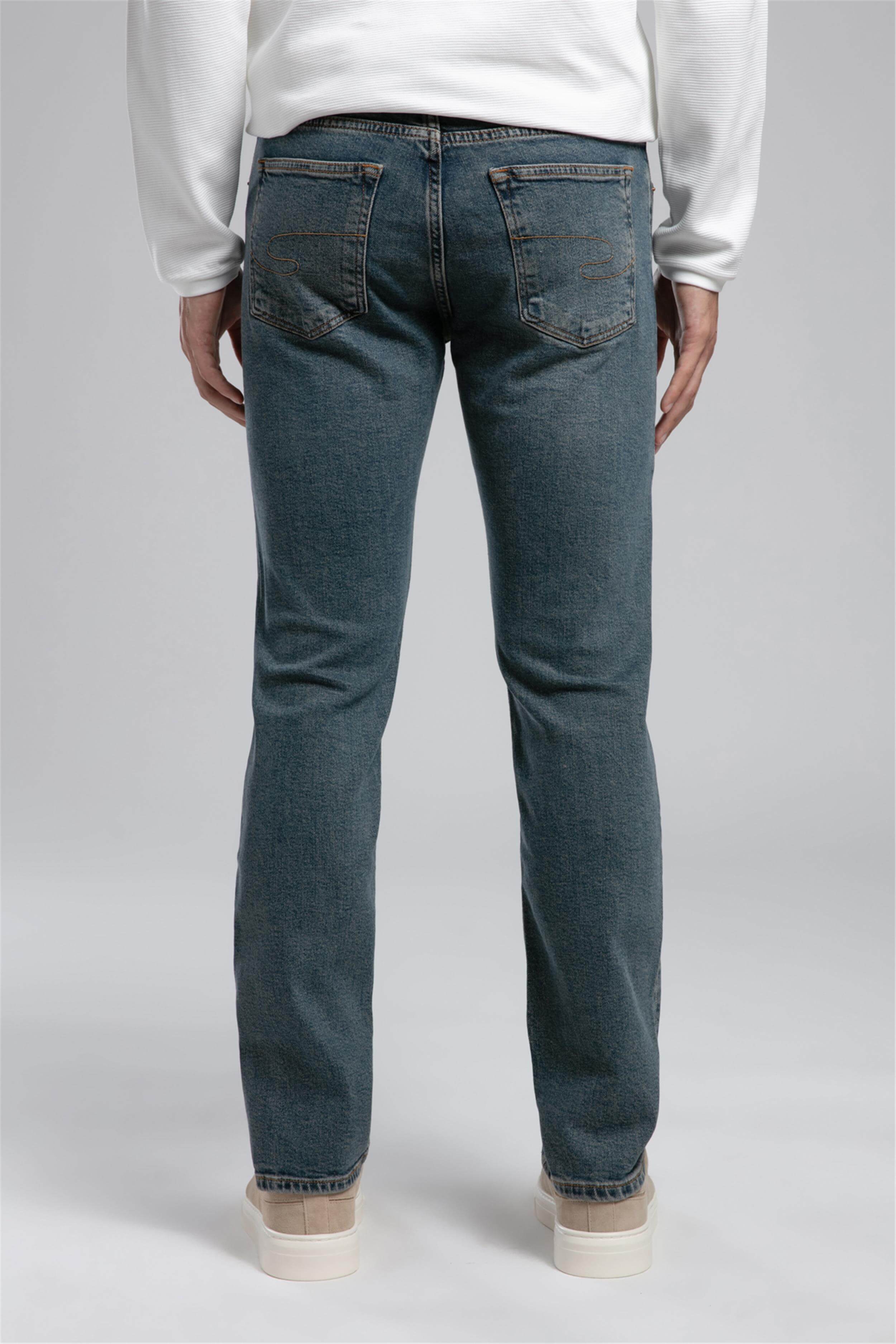 Harry Normal Bel Düz Kesim Düz Paça Mavi Erkek Jean Pantolon