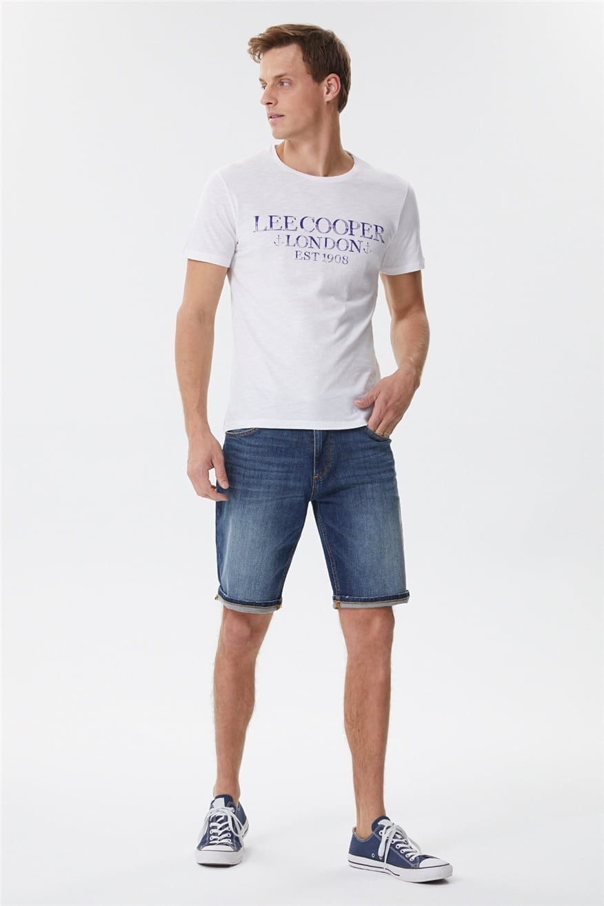 Holmes Erkek O Yaka T-Shirt Beyaz