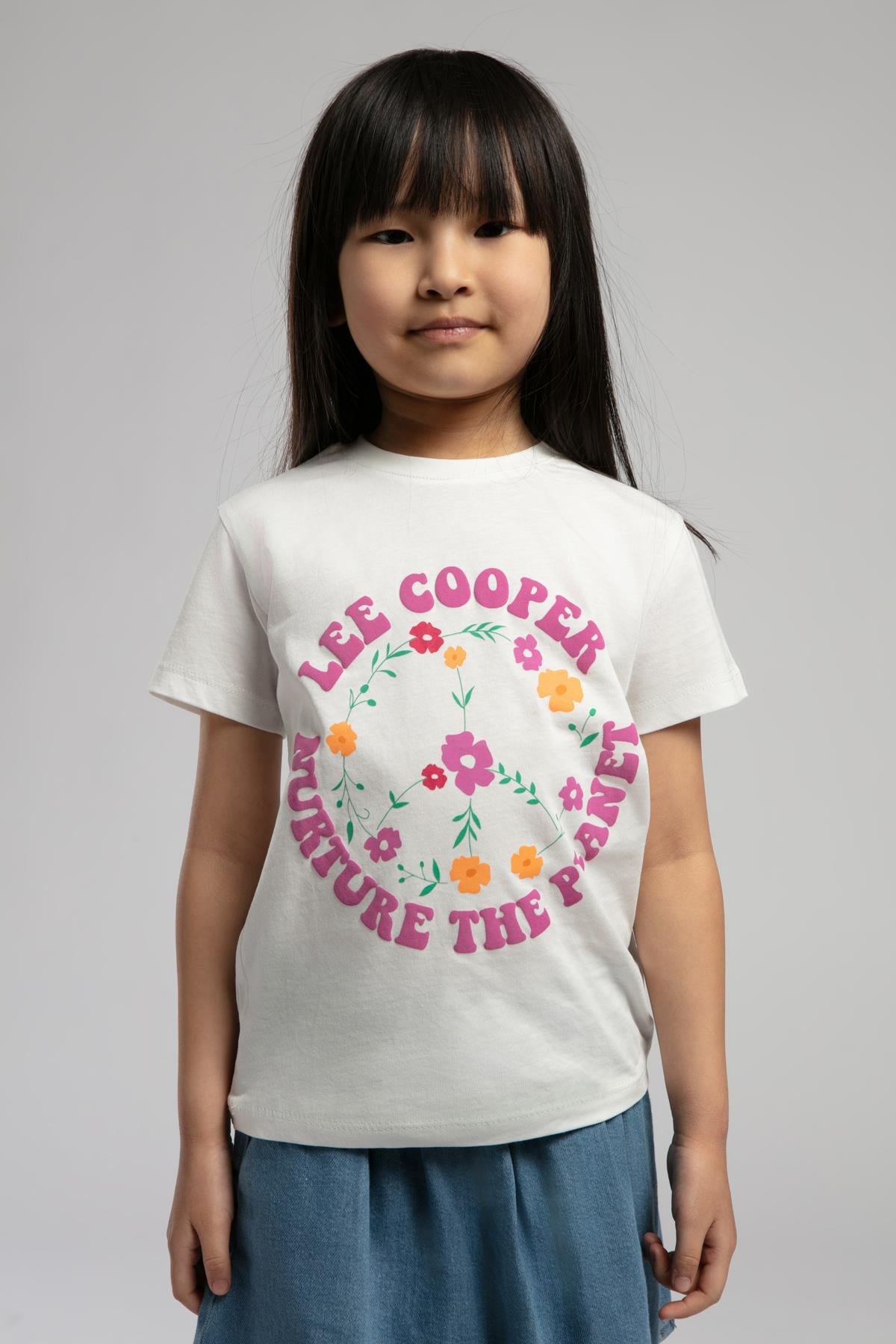 Imelda Kız Çocuk T-Shirt Ekru - Lee Cooper Türkiye