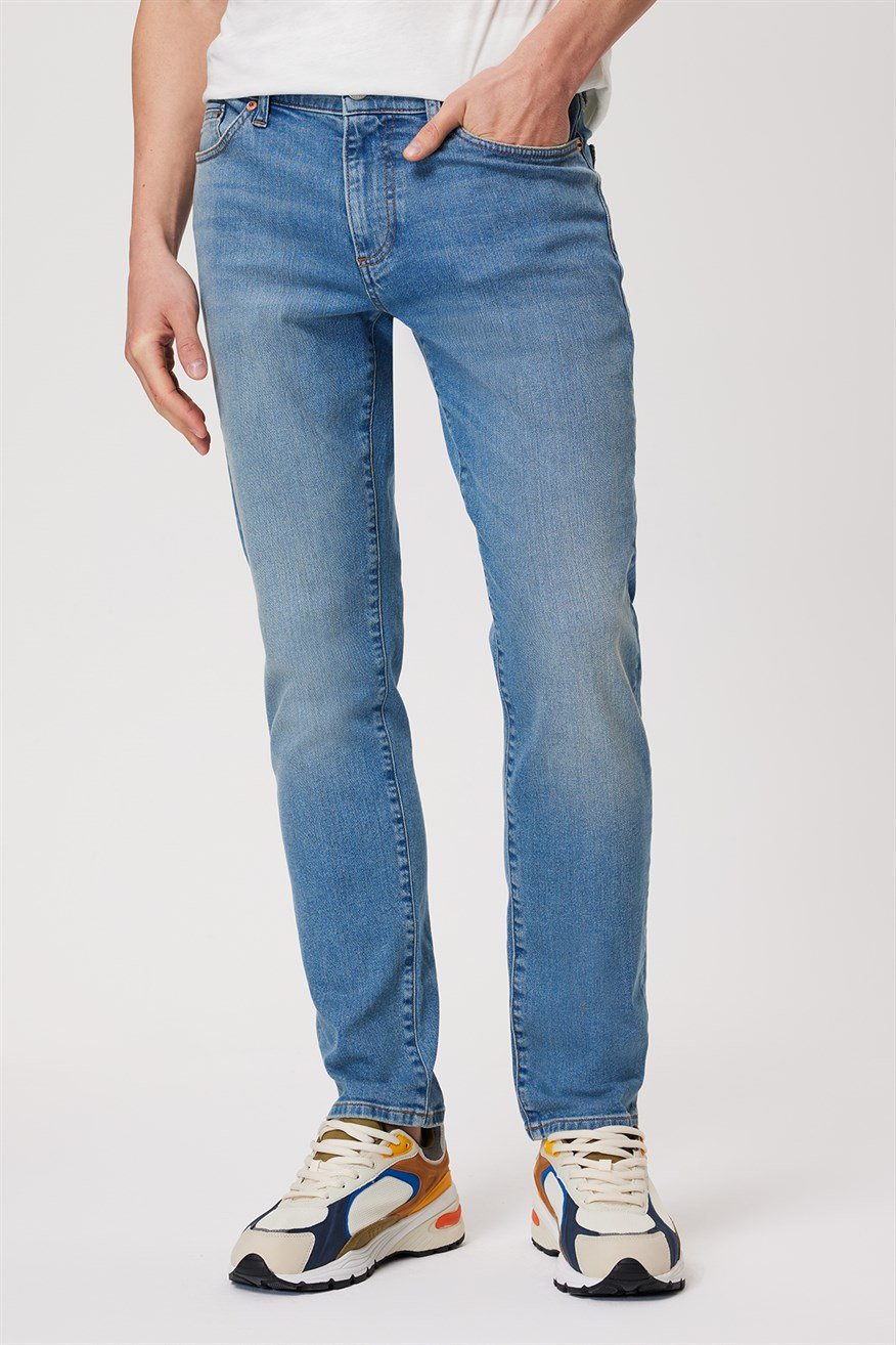 Lee Cooper Jack Erkek Jean Pantolon Achılles Ice Blue. 2