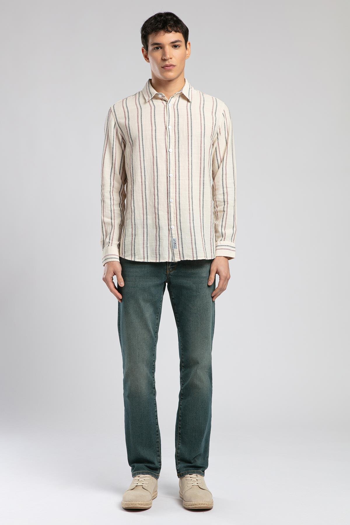 Jacob Erkek U.Kol Dokuma Gömlek