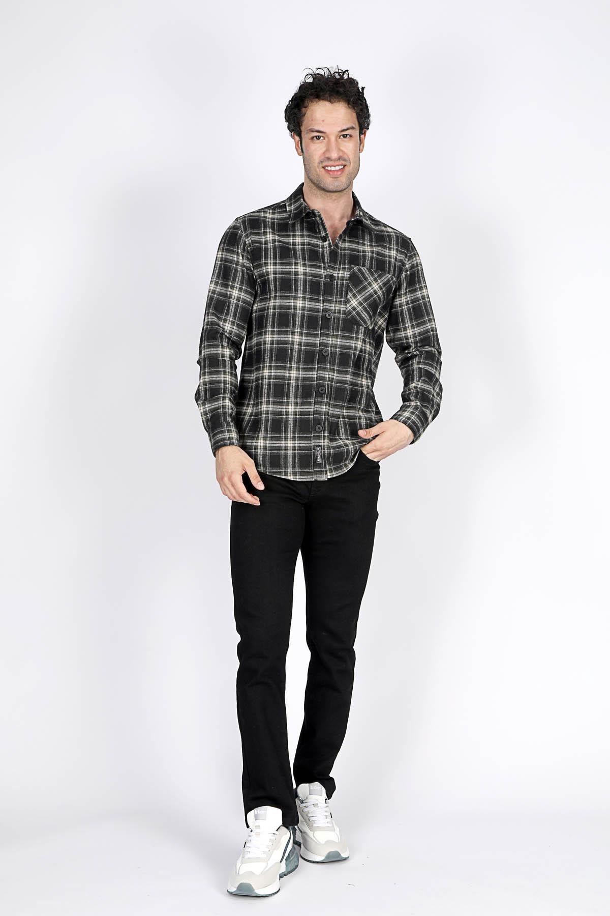 JADE ERKEK DOKUMA U.KOL GÖMLEK