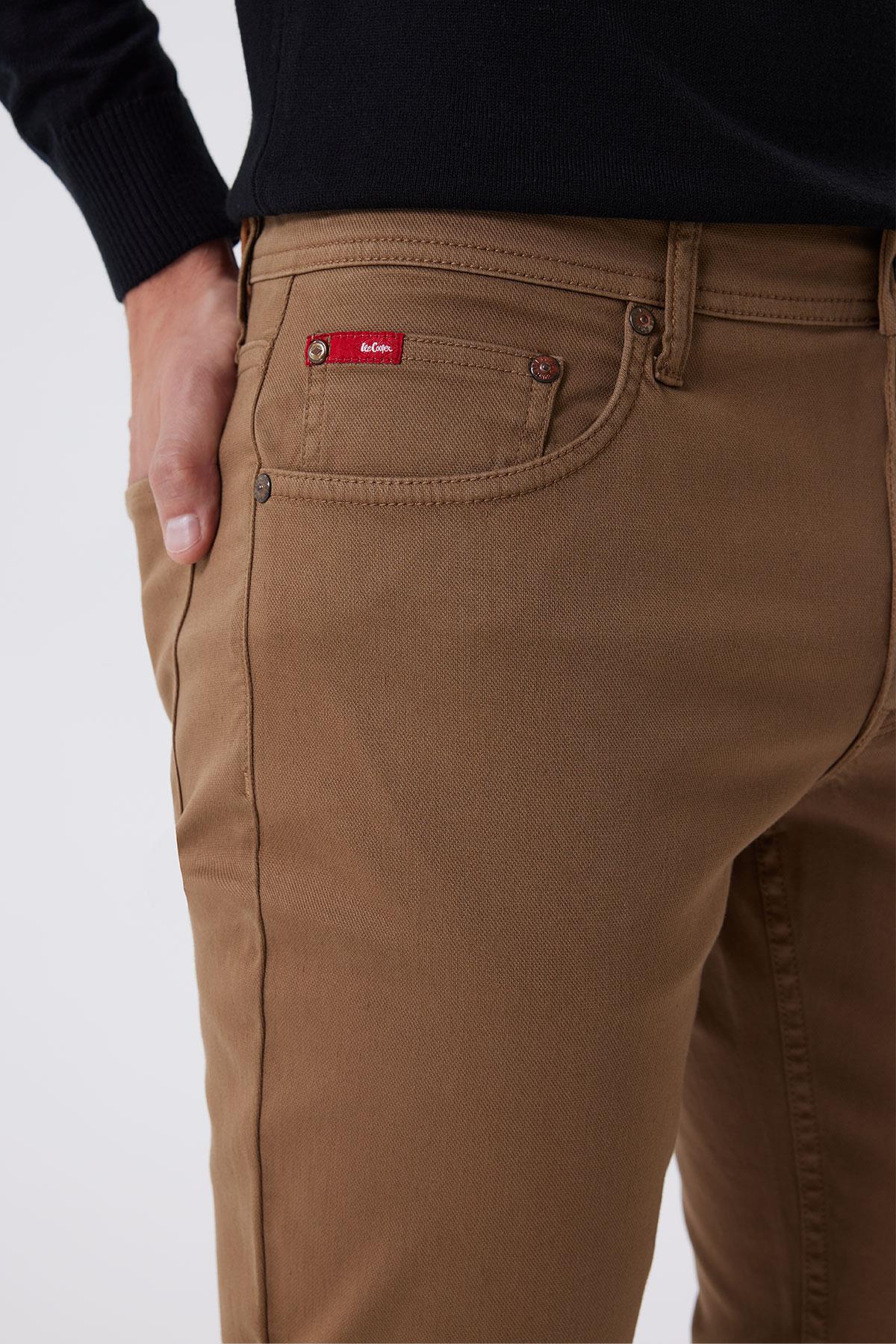 Jagger Erkek Dokuma Pantolon Taba