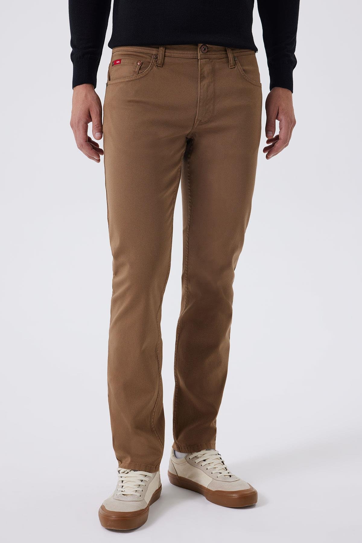 Jagger Erkek Dokuma Pantolon Taba